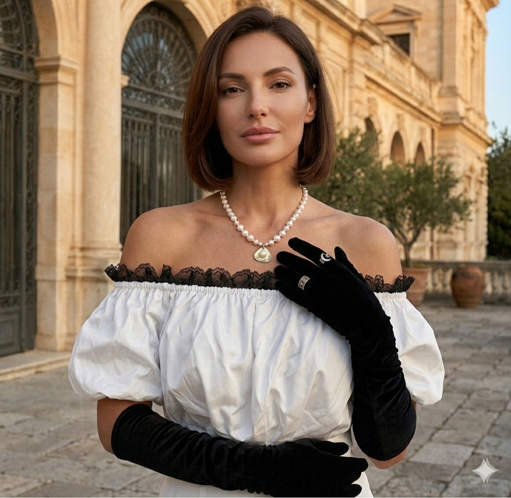 Haven - Pearl Necklace and earrings set