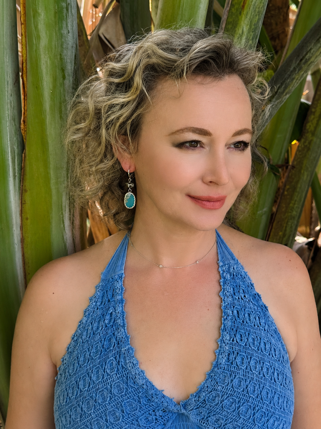 Aria Talisman, Plume agate Earrings