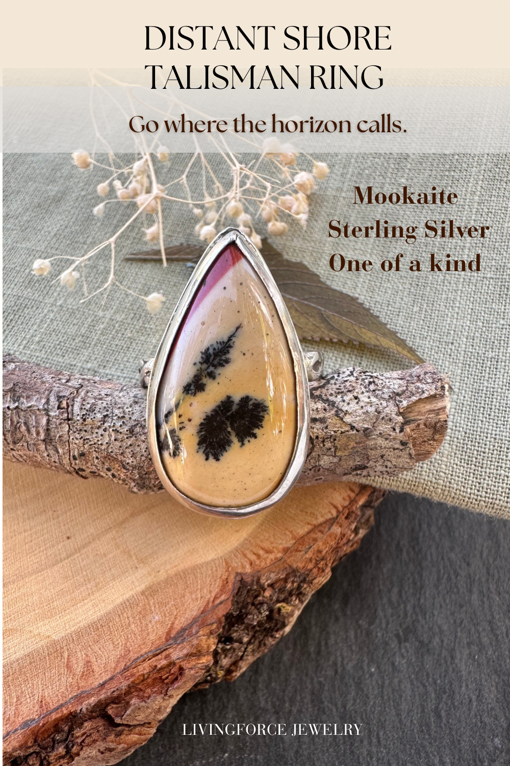 Distant Shore - Mookaite in Sterling Silver Ring