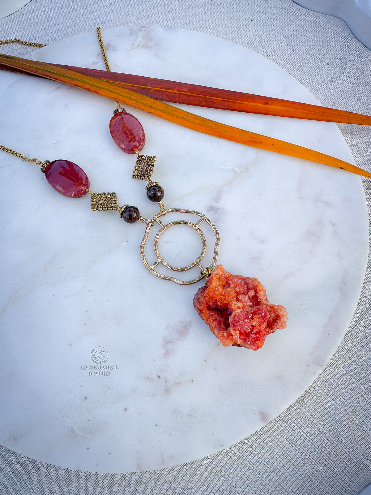 Sunkeeper — One of a Kind Druzy Talisman Necklace