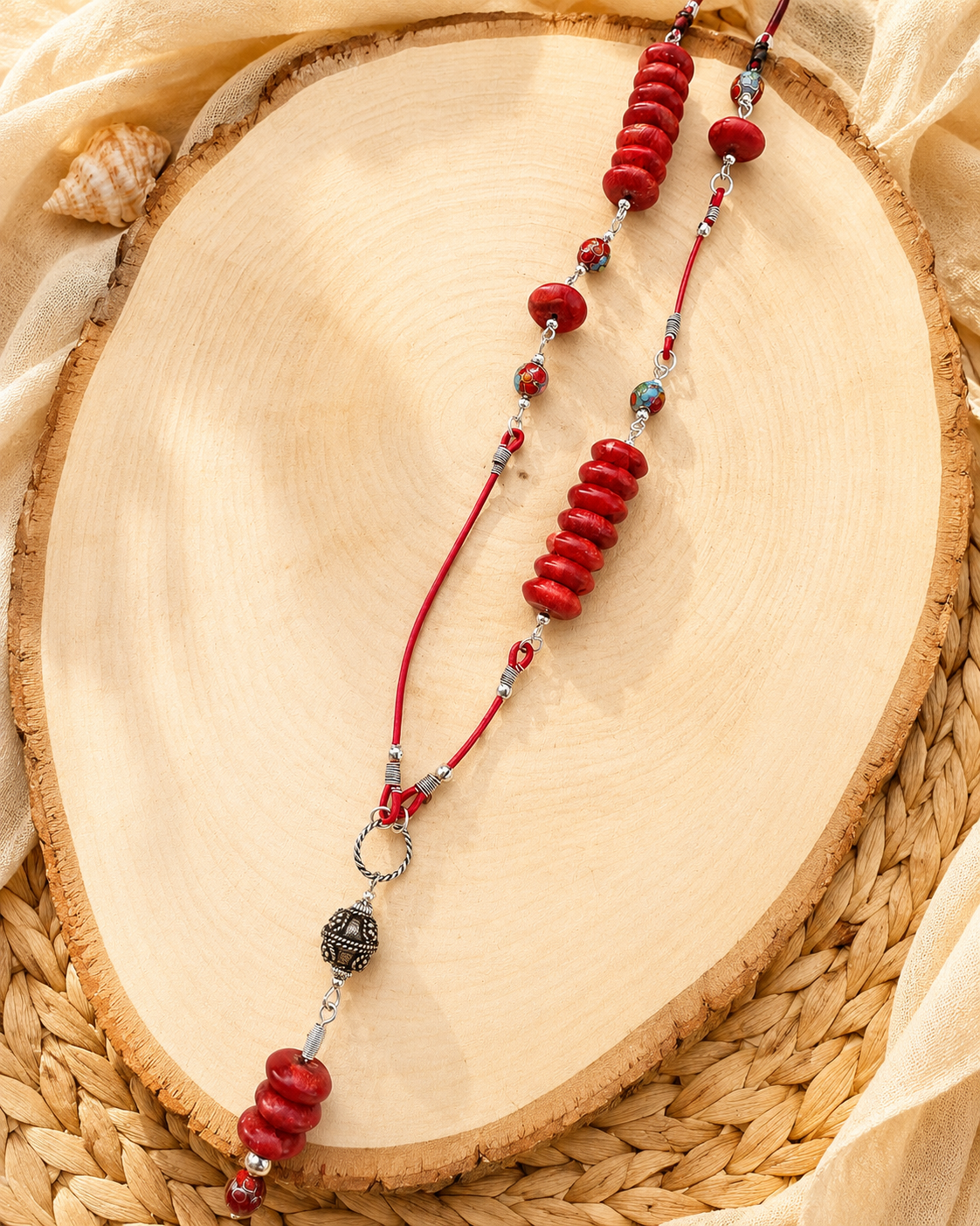 Sun Trail Coral necklace