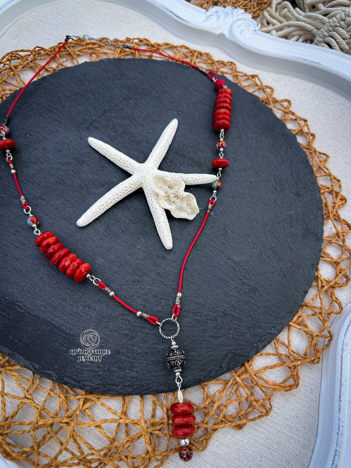 Sun Trail Coral necklace