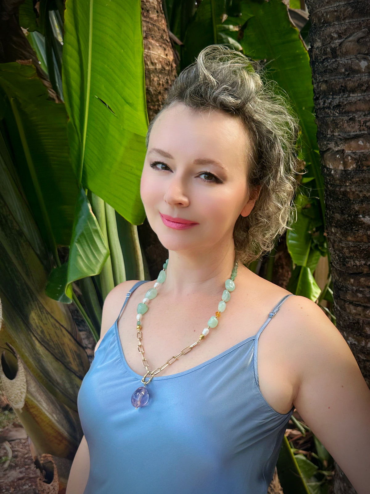 Lagoon Dreams One-of-a-Kind Necklace and Earrings Set