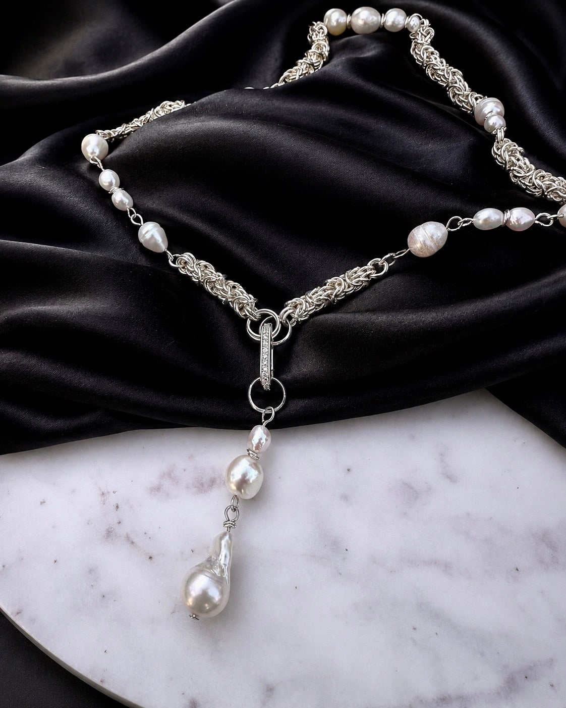 Zoe Convertible Pearl Necklace