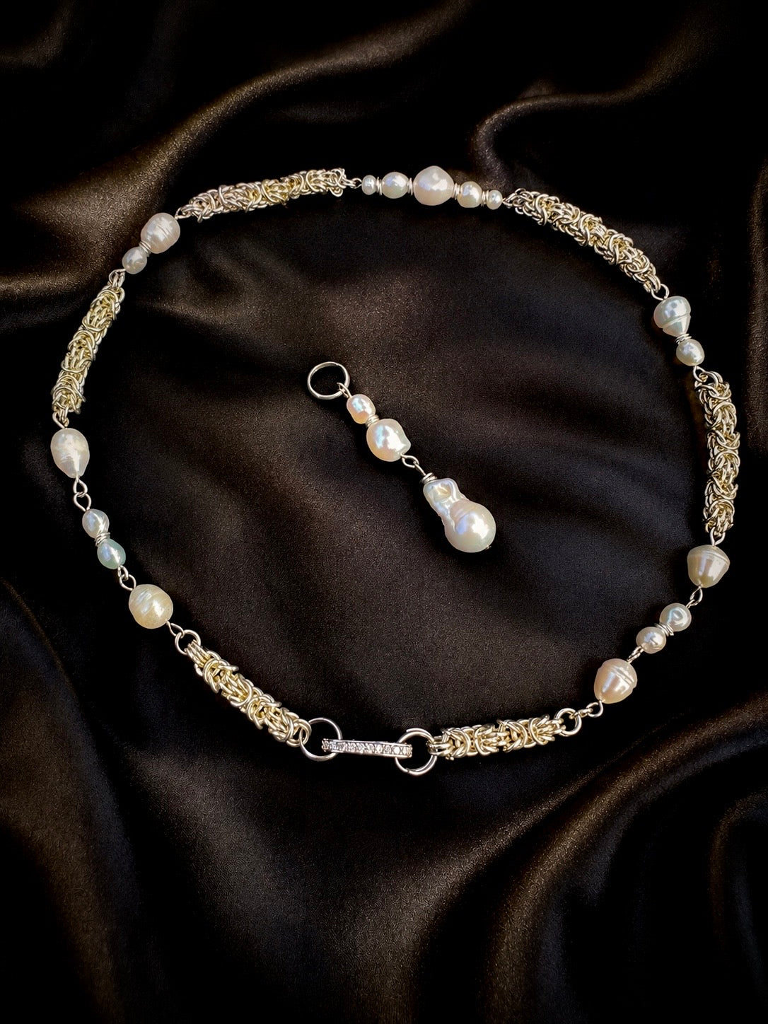 Zoe Convertible Pearl Necklace
