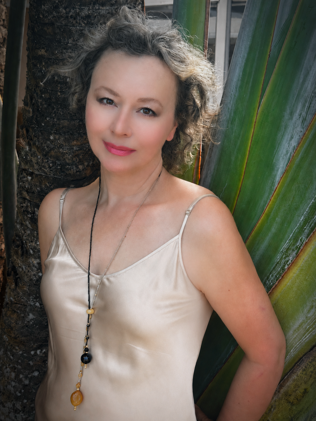 Night and Day Citrine, Black Spinel & Agate Necklace