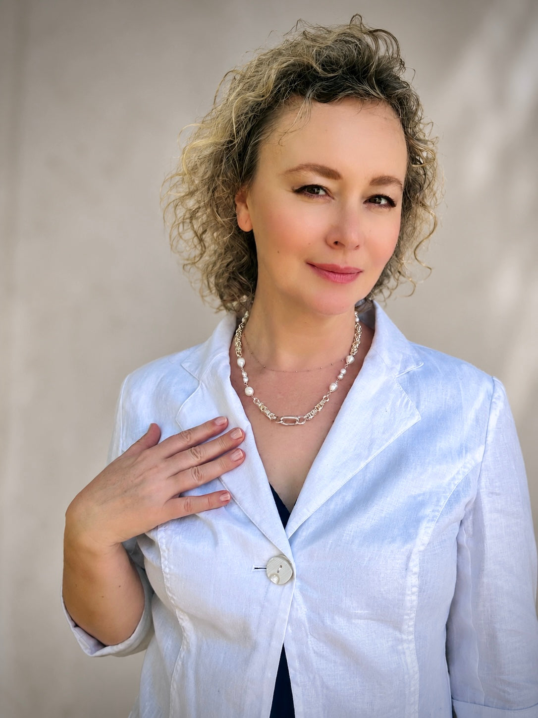 Zoe Convertible Pearl Necklace