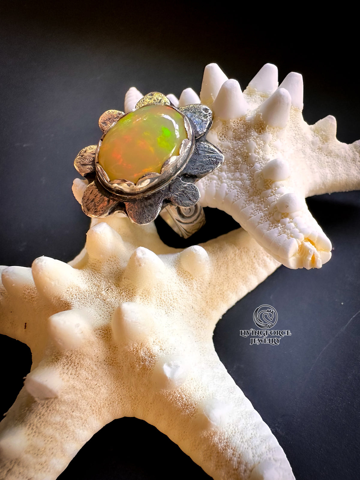Leta- Bloom of Light Statement ring