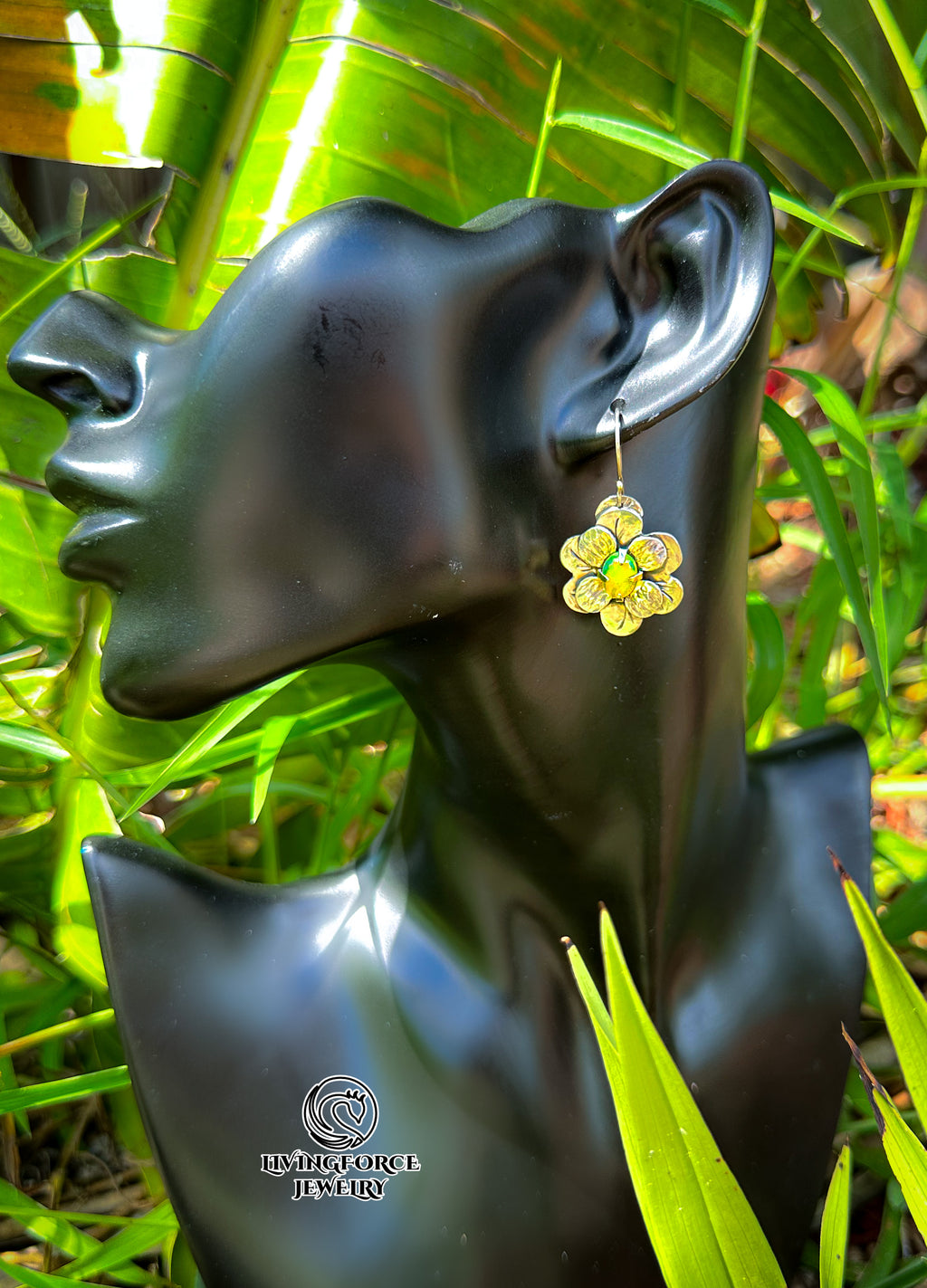 Bloomfire Opal Earrings