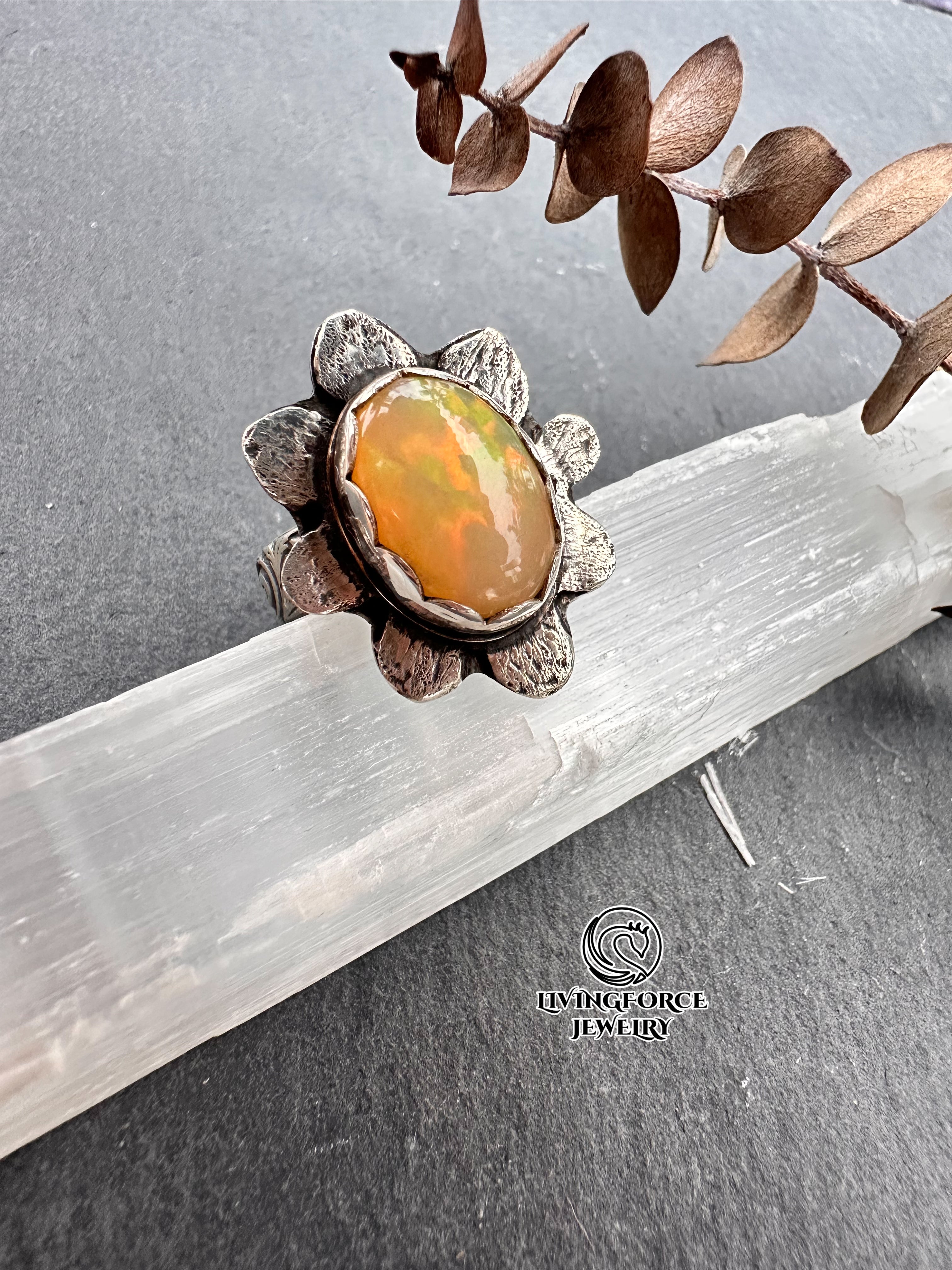 Leta- Bloom of Light Statement ring