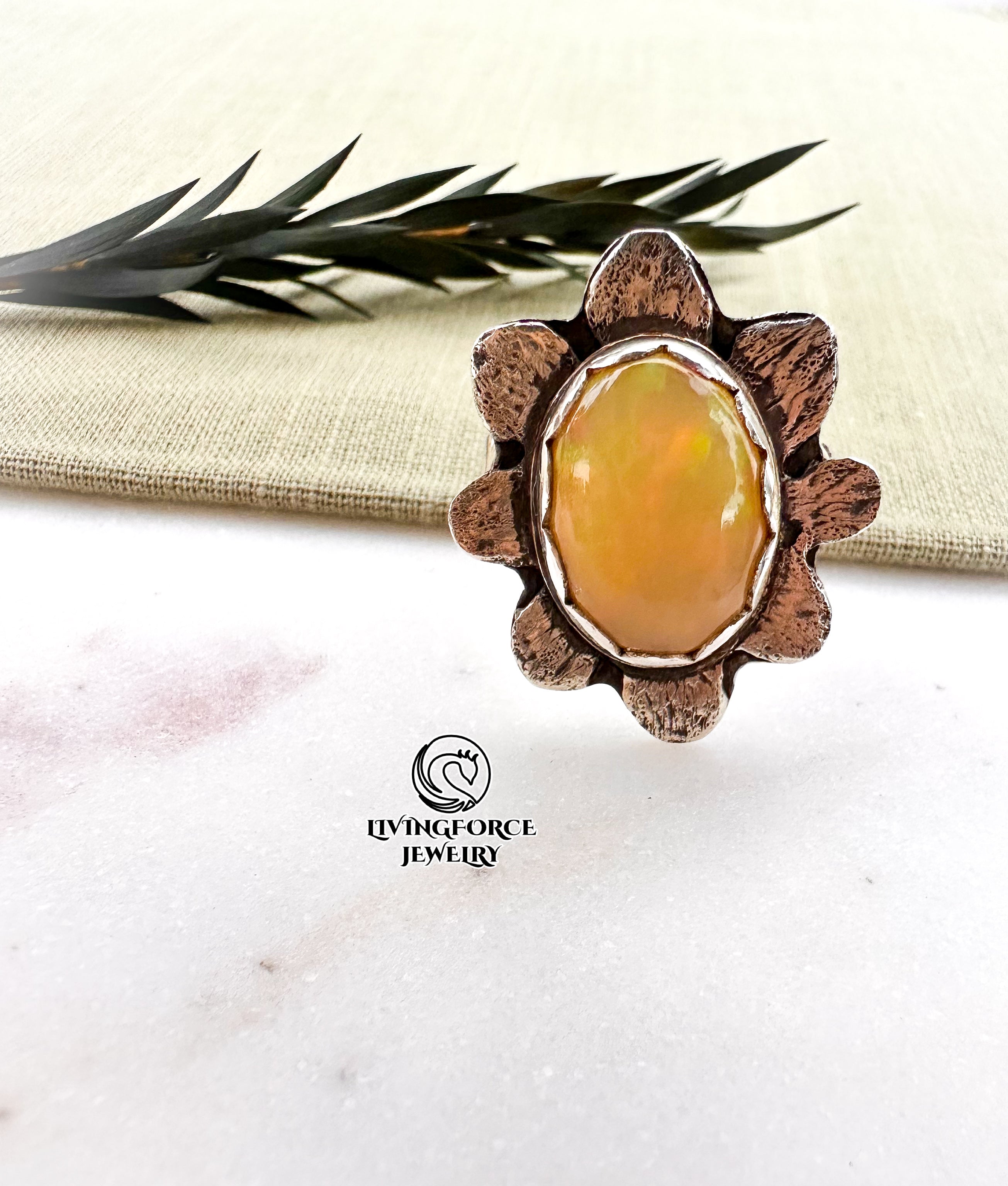 Leta- Bloom of Light Statement ring