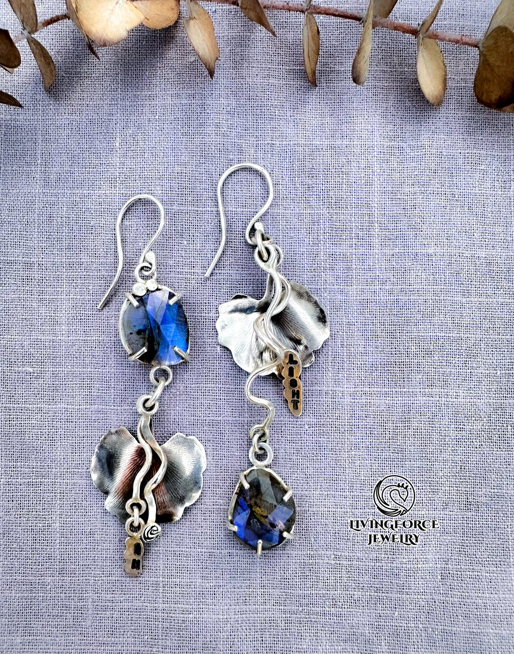 In Light Talisman- Blue faceted Labradorite in Sterling silver