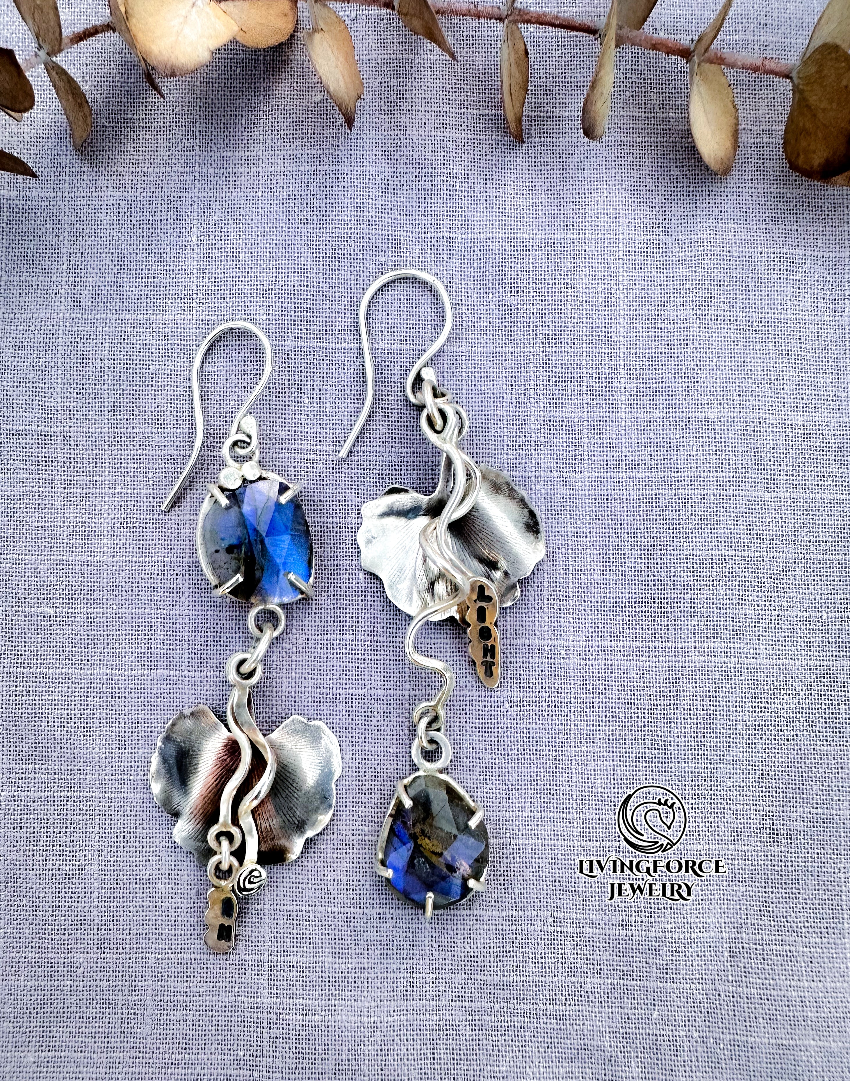 In Light Talisman- Blue faceted Labradorite in Sterling silver