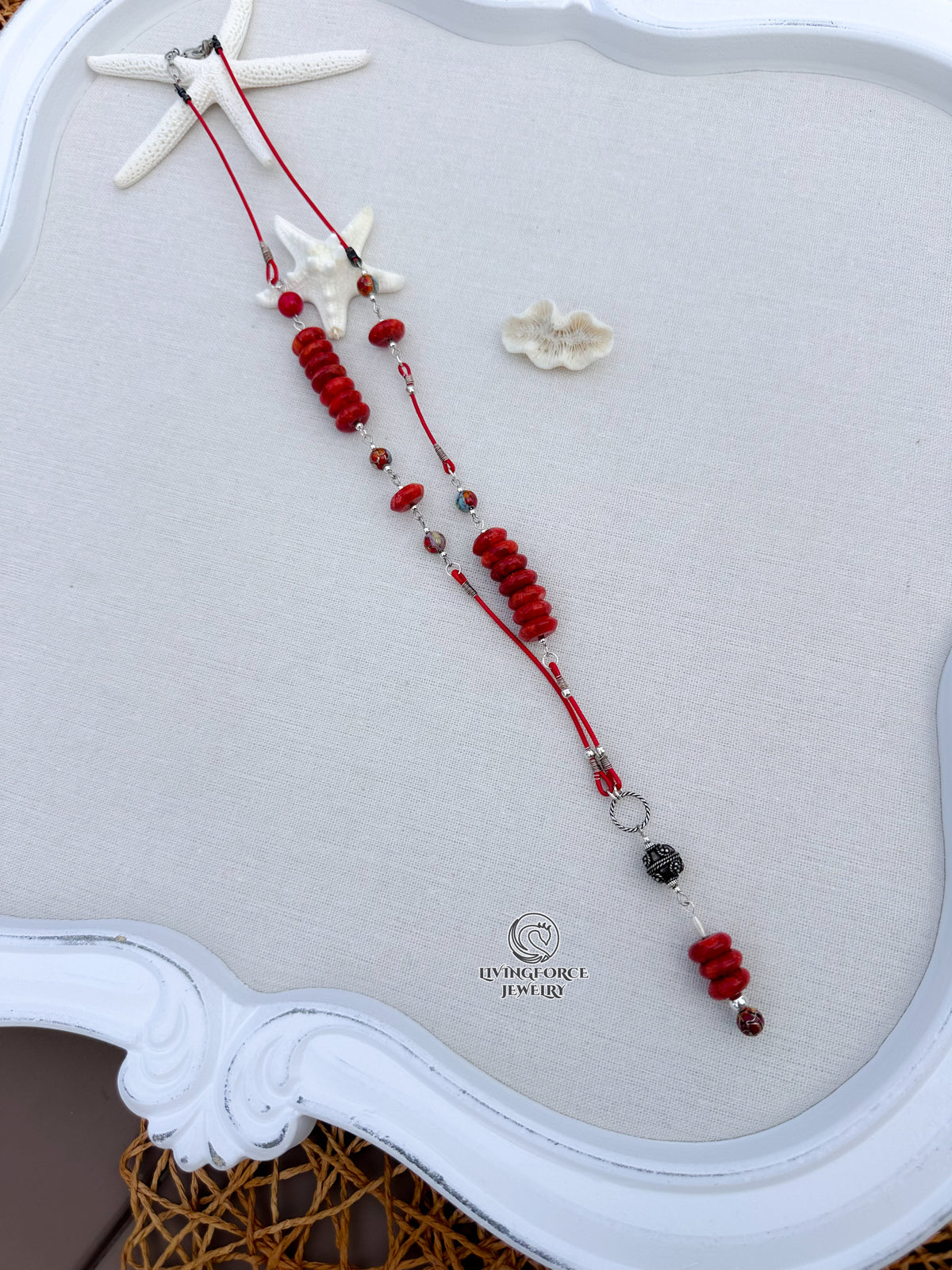 Sun Trail Coral necklace