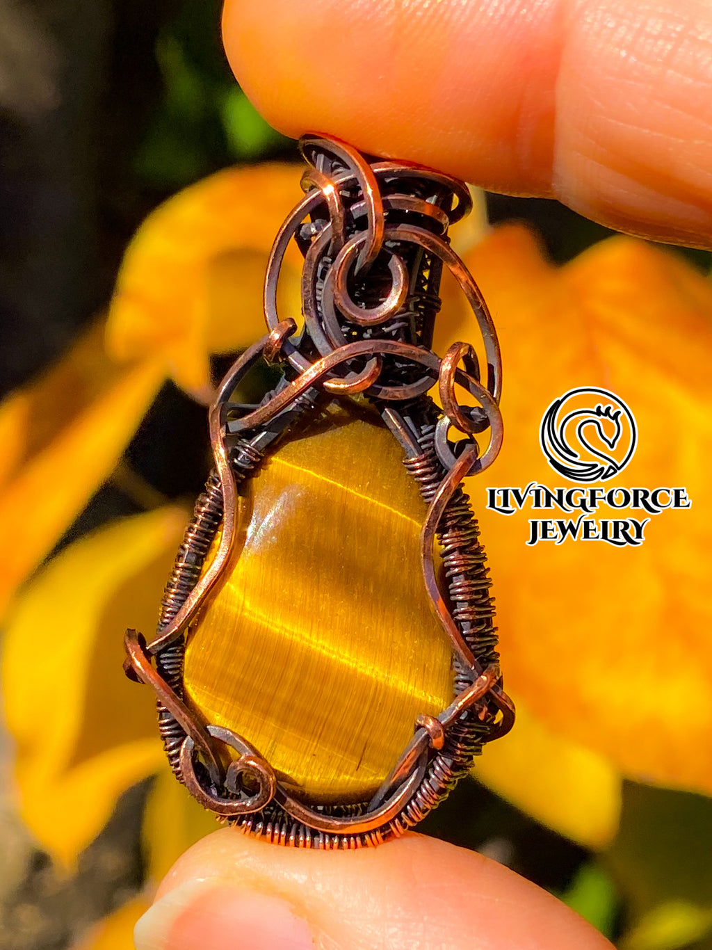 Vesta Talisman, Tiger Eye Pendant