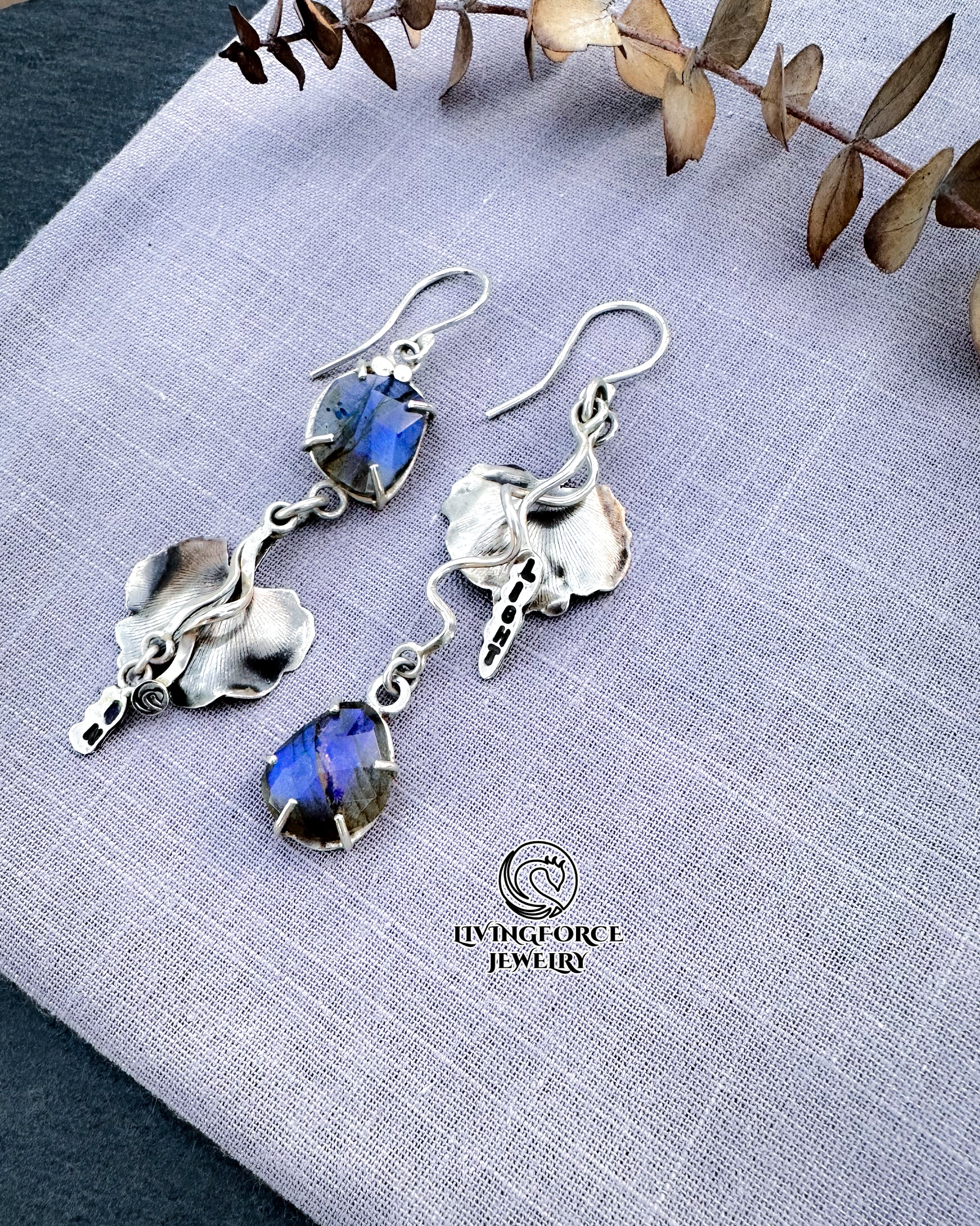 In Light Talisman- Blue faceted Labradorite in Sterling silver