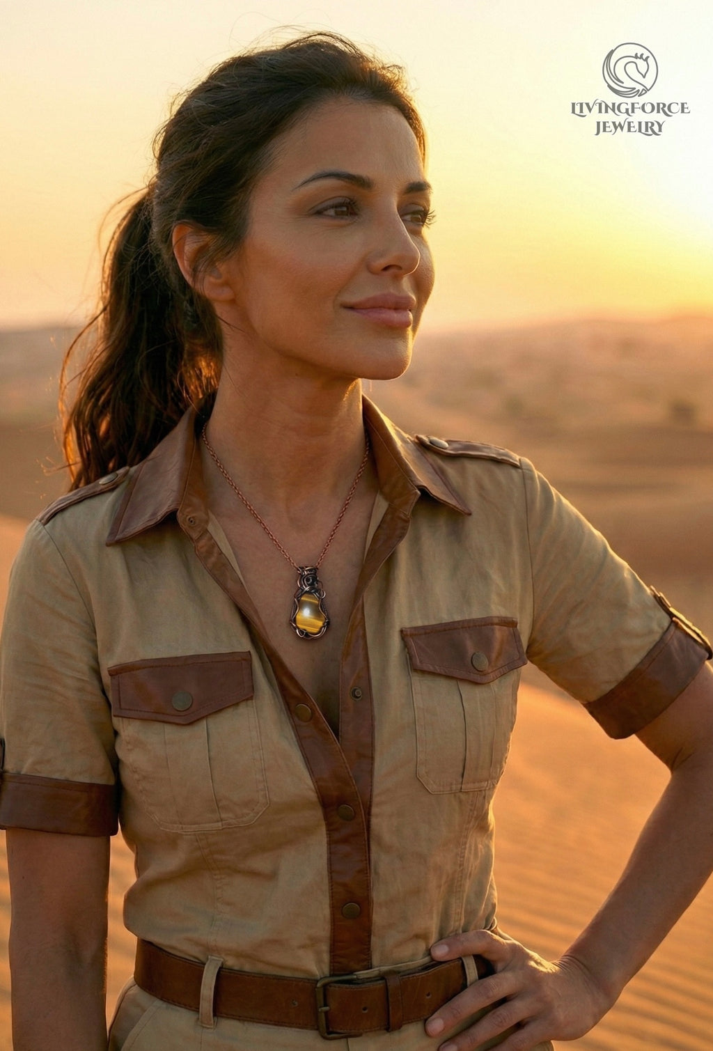 Vesta Talisman, Tiger Eye Pendant