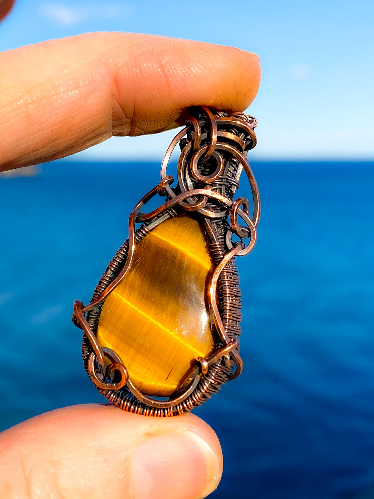 Vesta Talisman, Tiger Eye Pendant