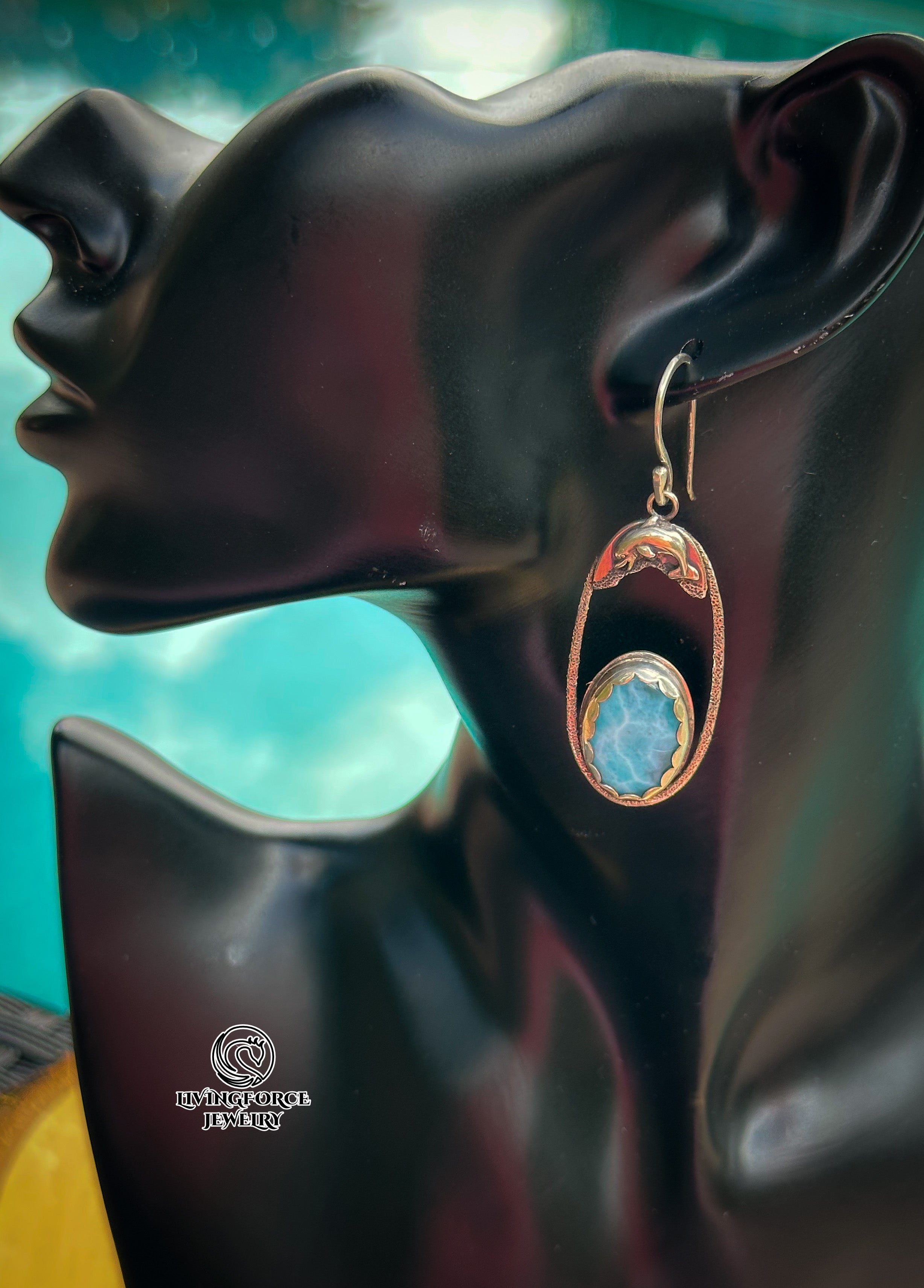 Marisol Talisman, Larimar Earrings