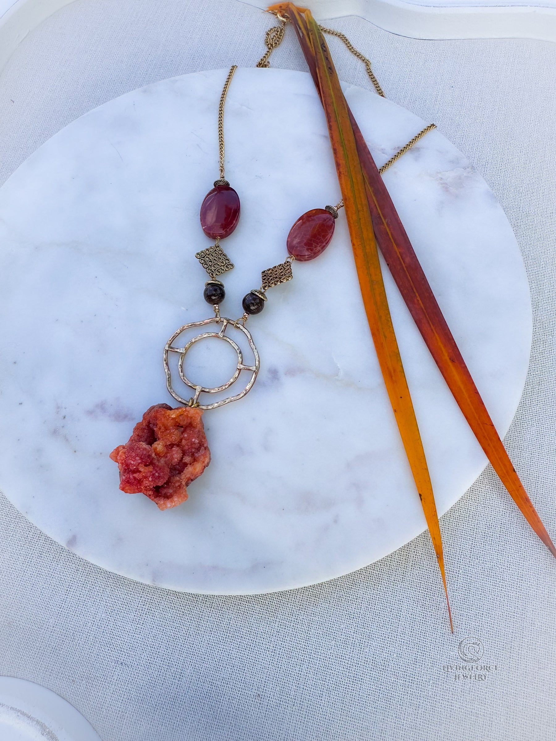 Sunkeeper — One of a Kind Druzy Talisman Necklace