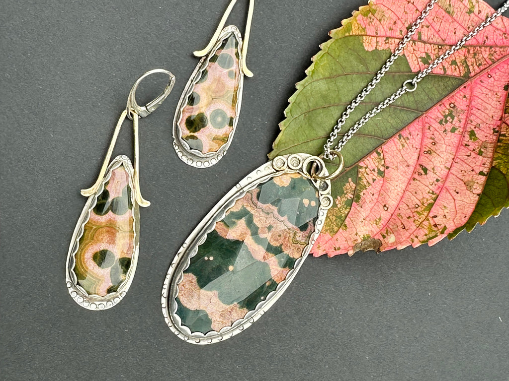 Verde Rosa — Ocean Jasper Talisman Set