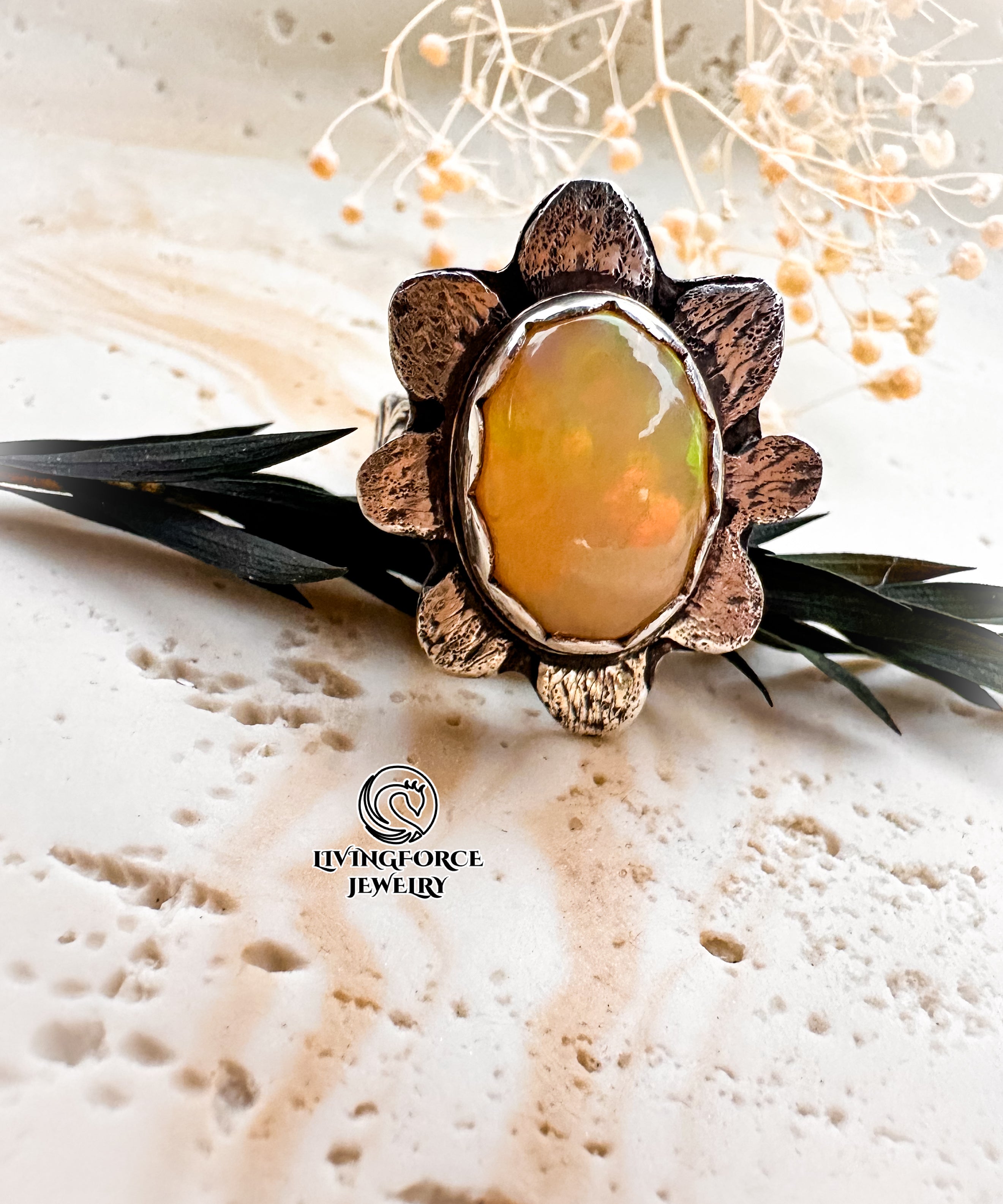 Leta- Bloom of Light Statement ring