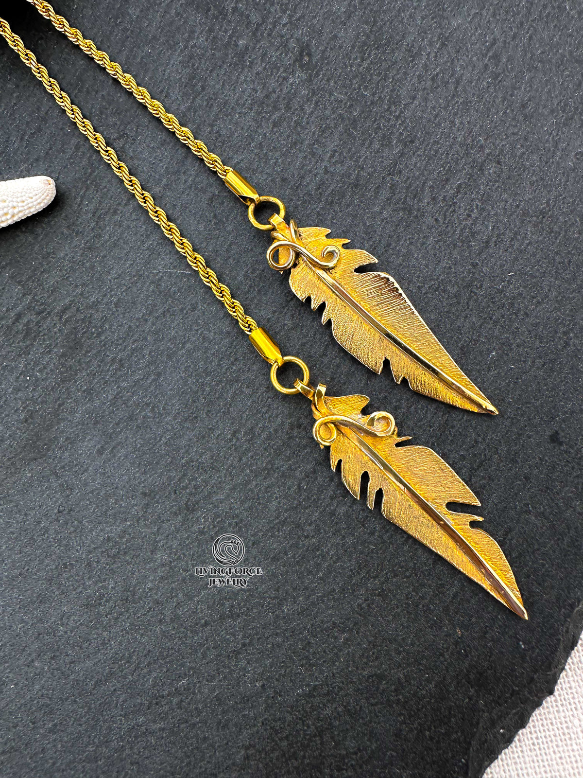 Sacred Ibis Bolo Necklace - Brass & Ethiopian Opal