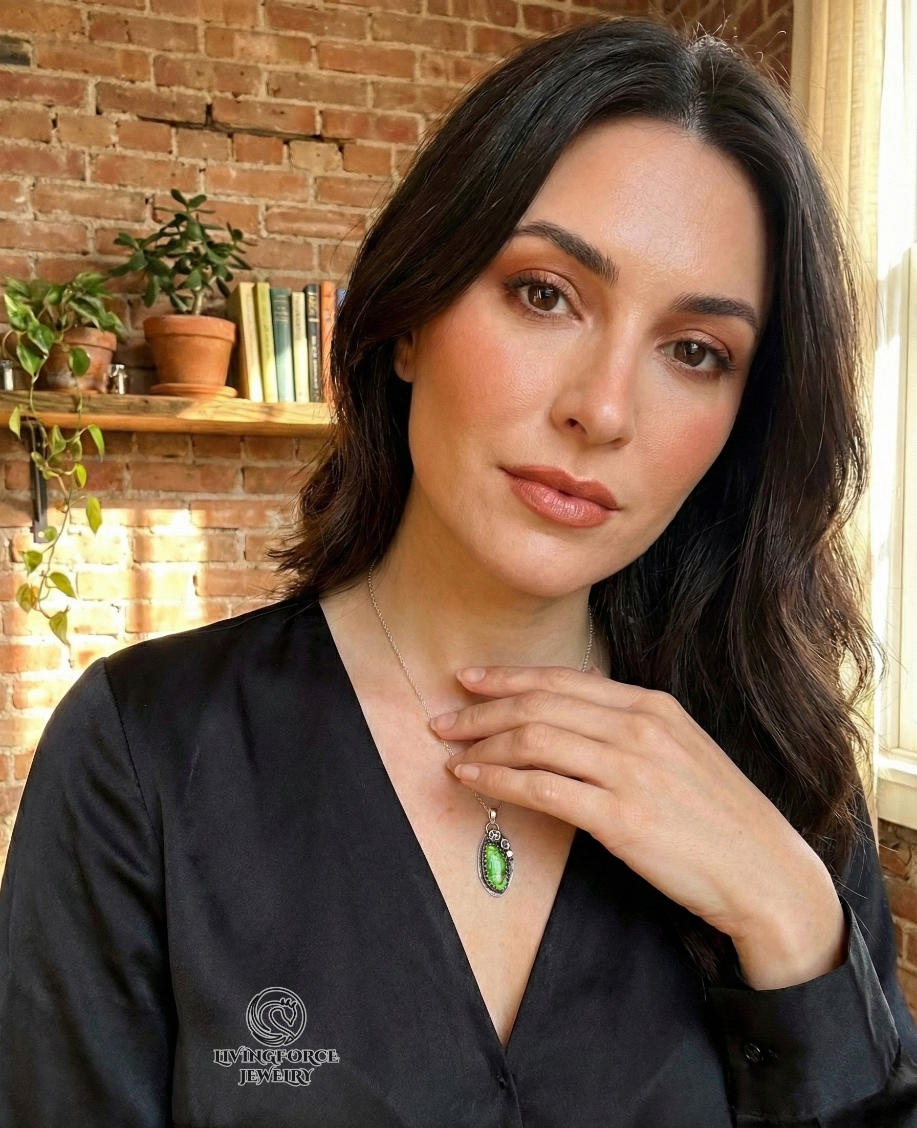 Light Keeper Talisman— Ammolite in Sterling Silver