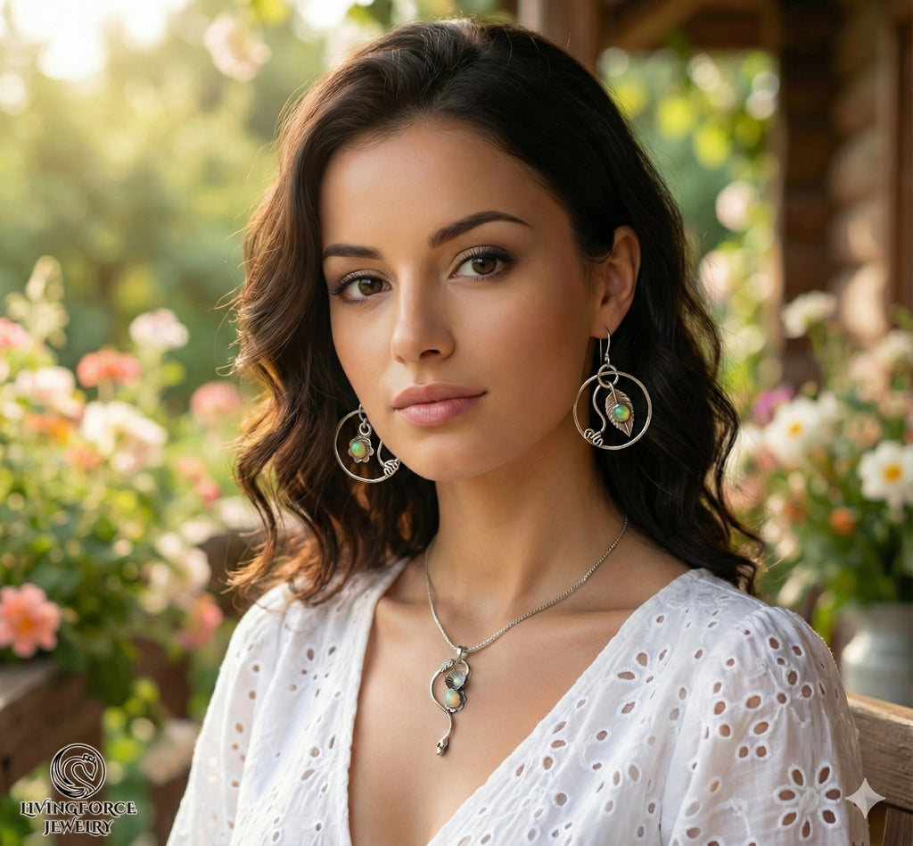 Whisper of Naga - Welo opal and Sterling silver Set