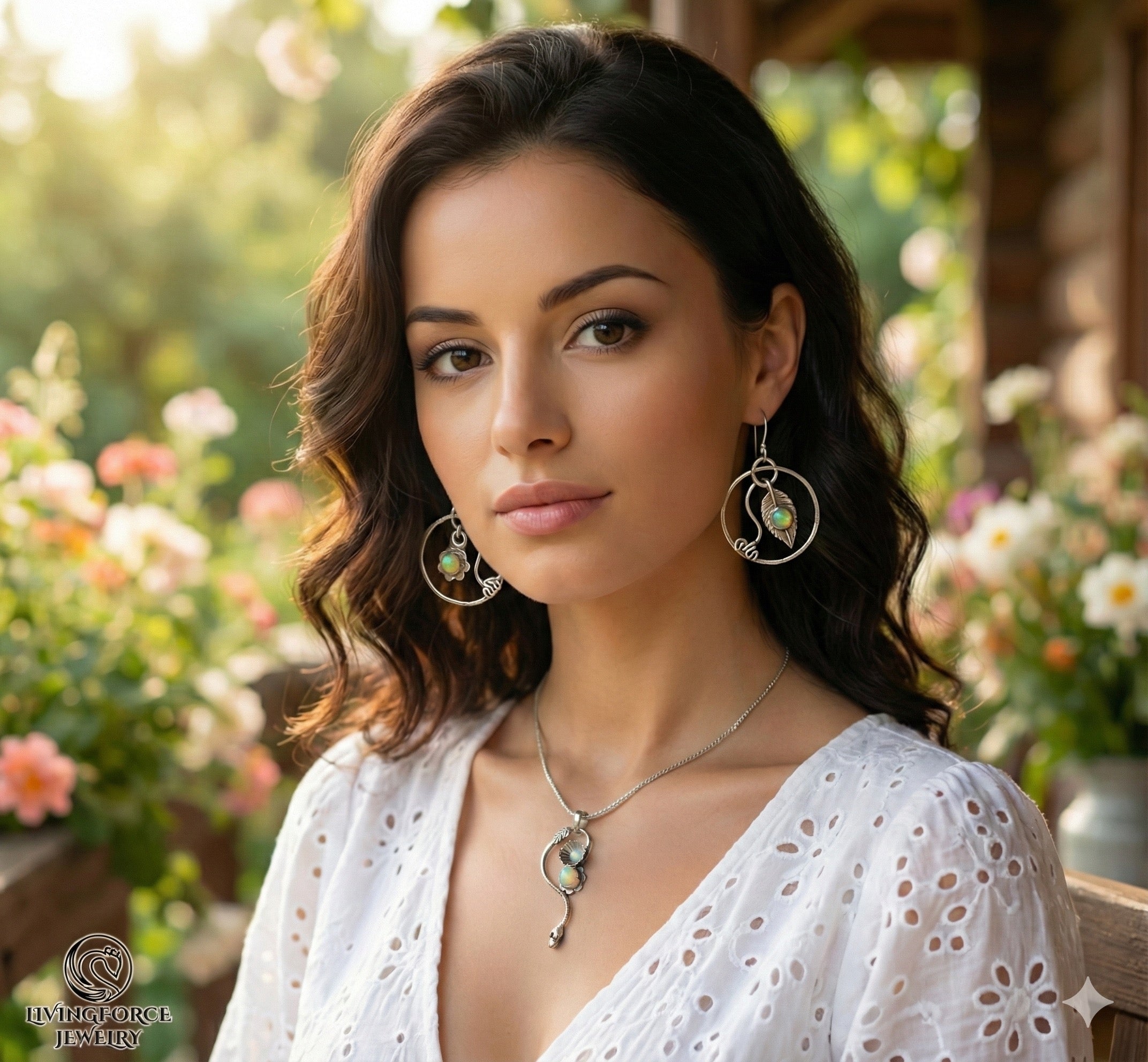 Whisper of Naga - Welo opal and Sterling silver Set