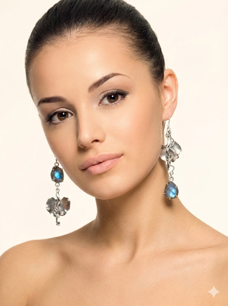 In Light Talisman- Blue faceted Labradorite in Sterling silver