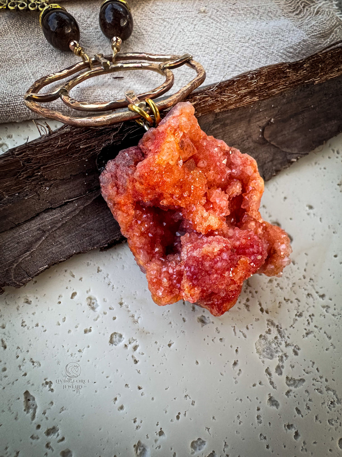 Sunkeeper — One of a Kind Druzy Talisman Necklace