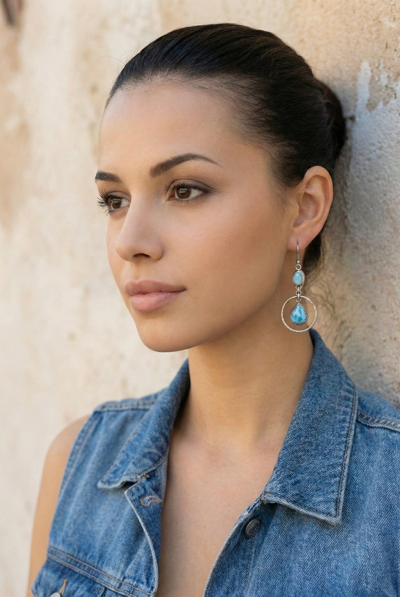 Marisol Talisman, Larimar Earrings