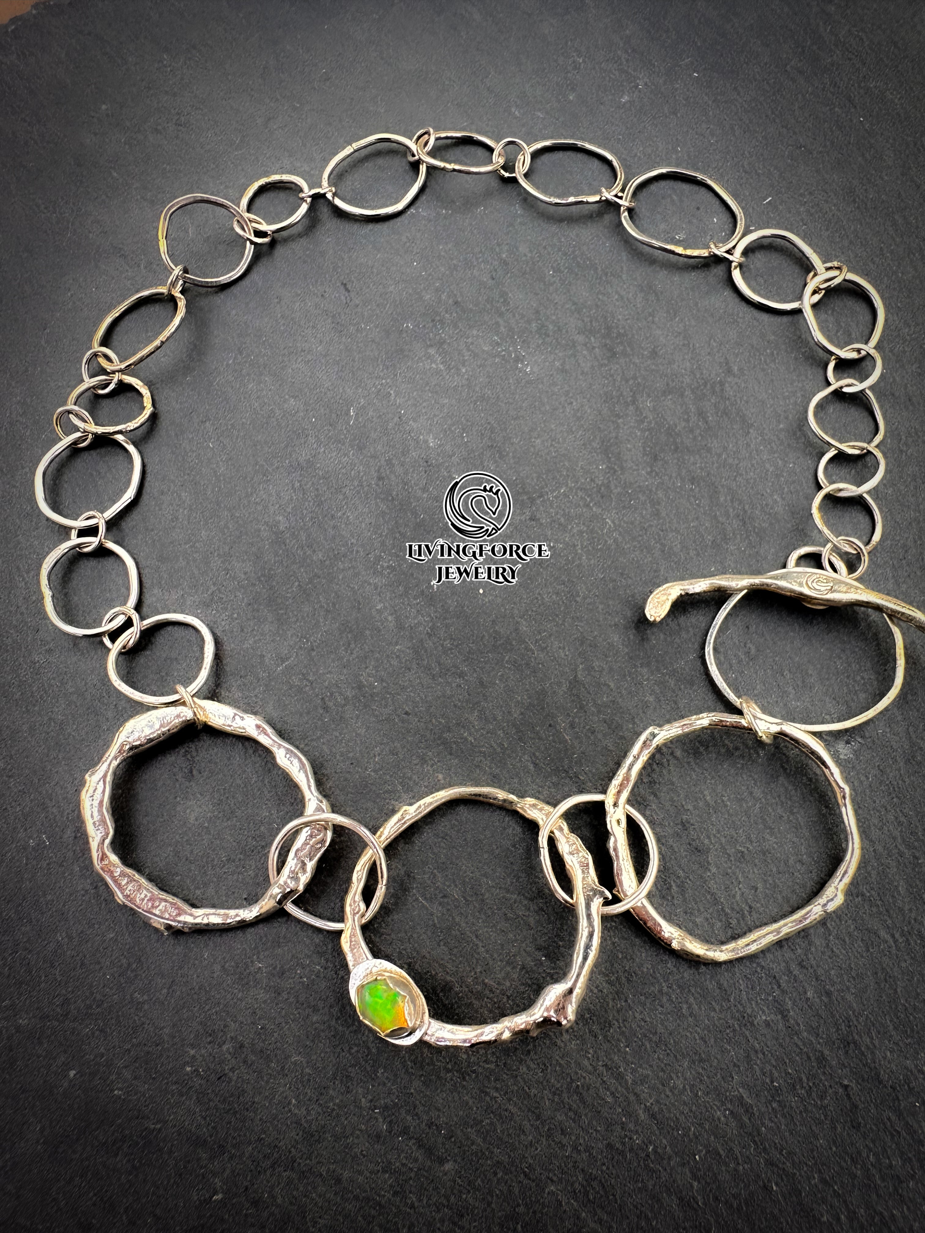 Ember Flow Set — Welo Opal Necklace & Earrings