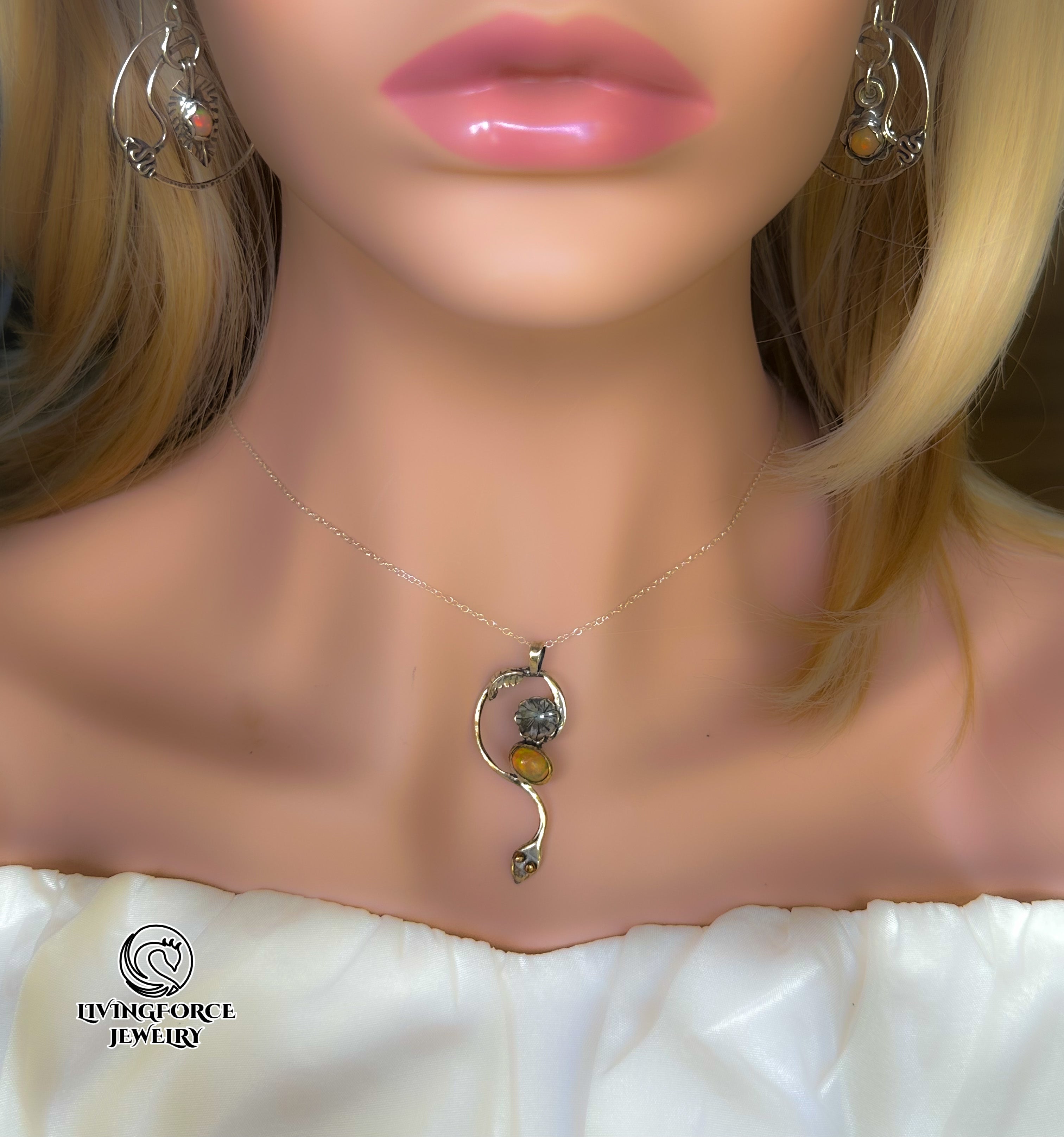 Whisper of Naga - Welo opal and Sterling silver Set