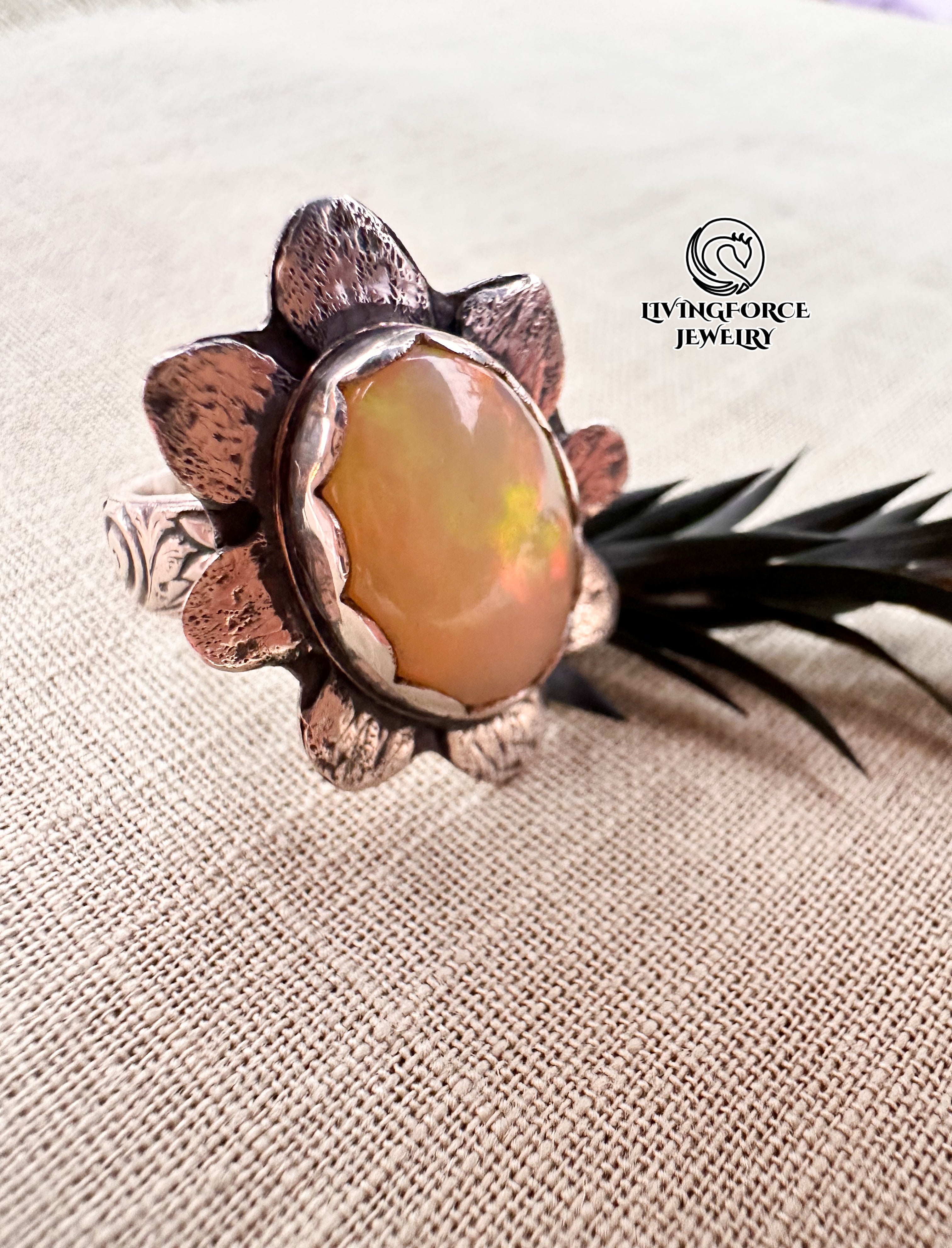 Leta- Bloom of Light Statement ring