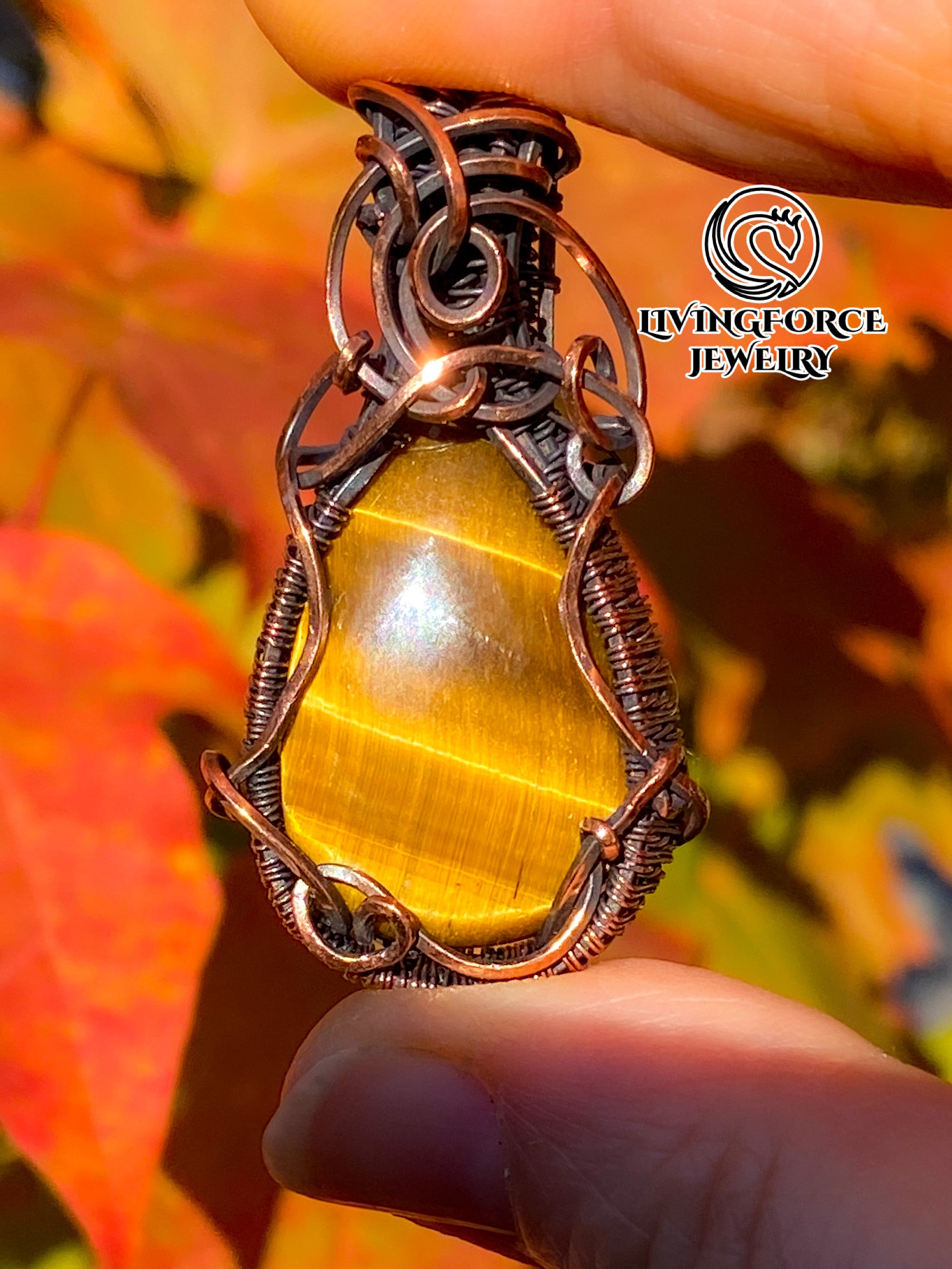 Vesta Talisman, Tiger Eye Pendant