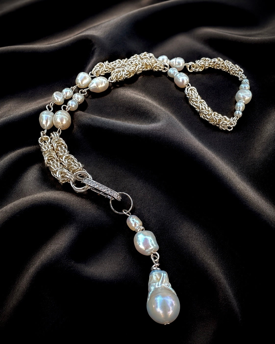 Zoe Convertible Pearl Necklace