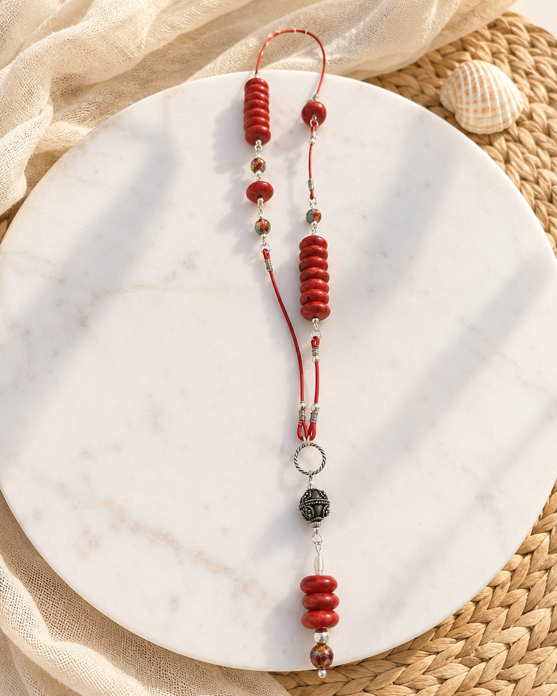 Sun Trail Coral necklace
