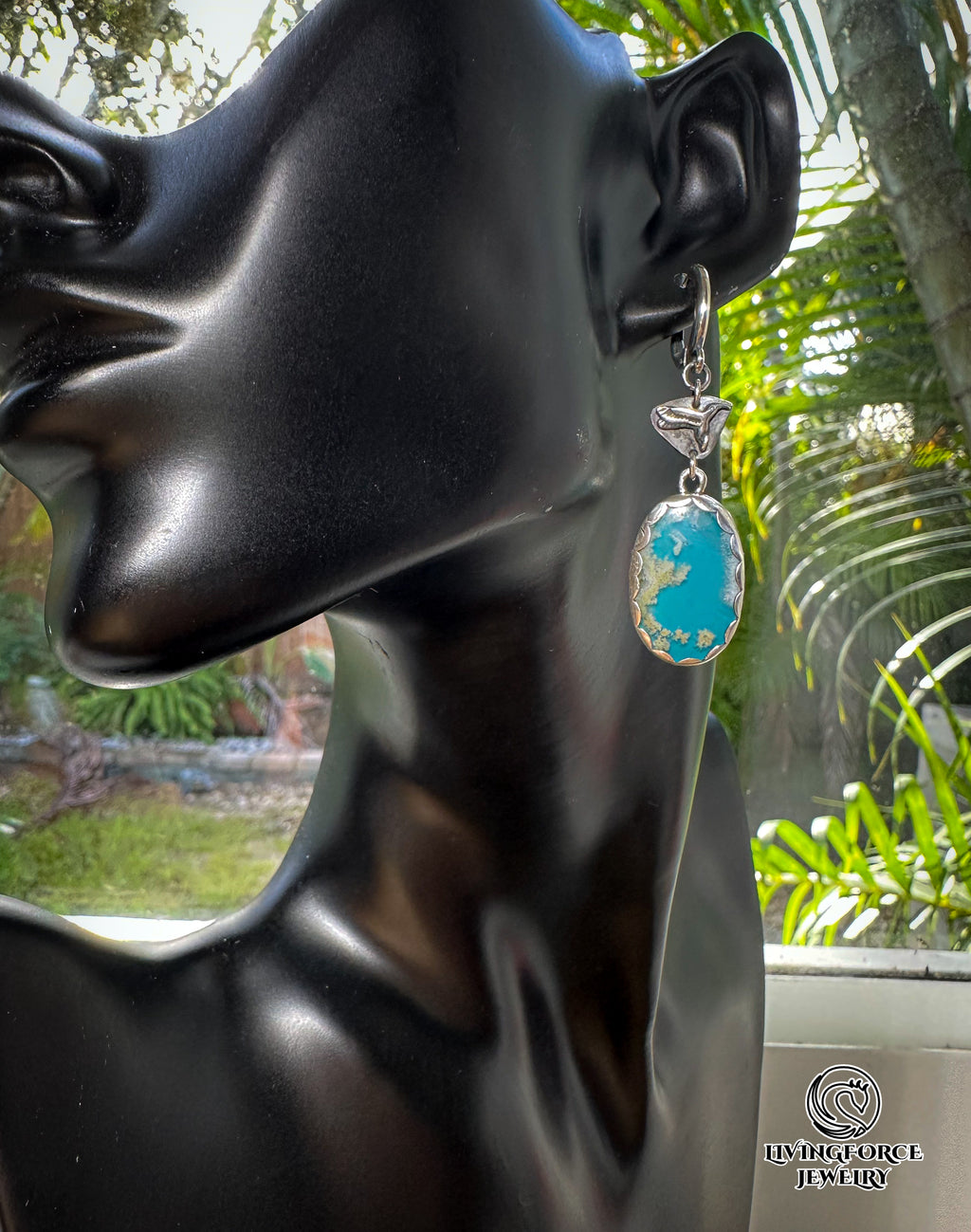 Aria Talisman, Plume agate Earrings