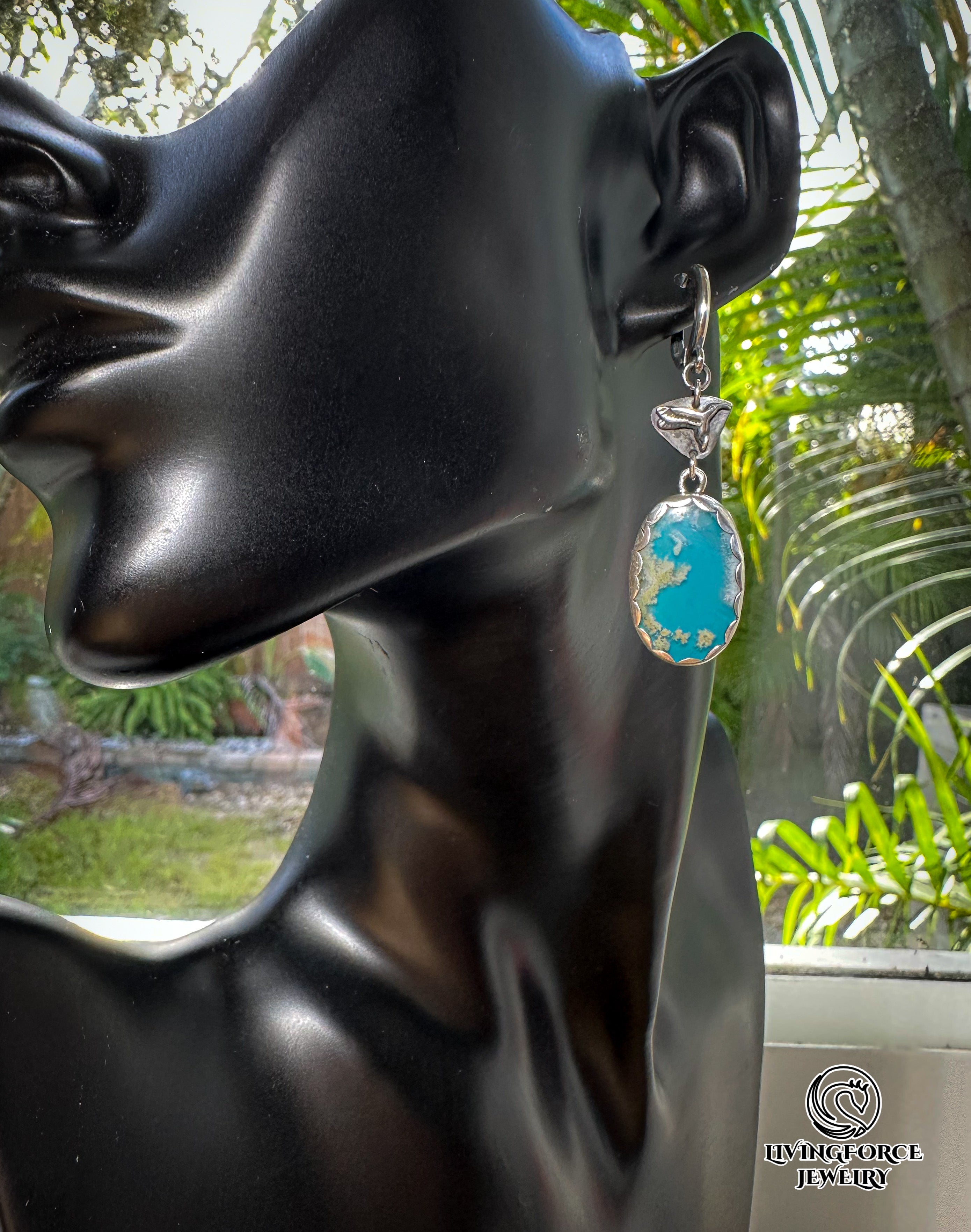 Aria Talisman, Plume agate Earrings