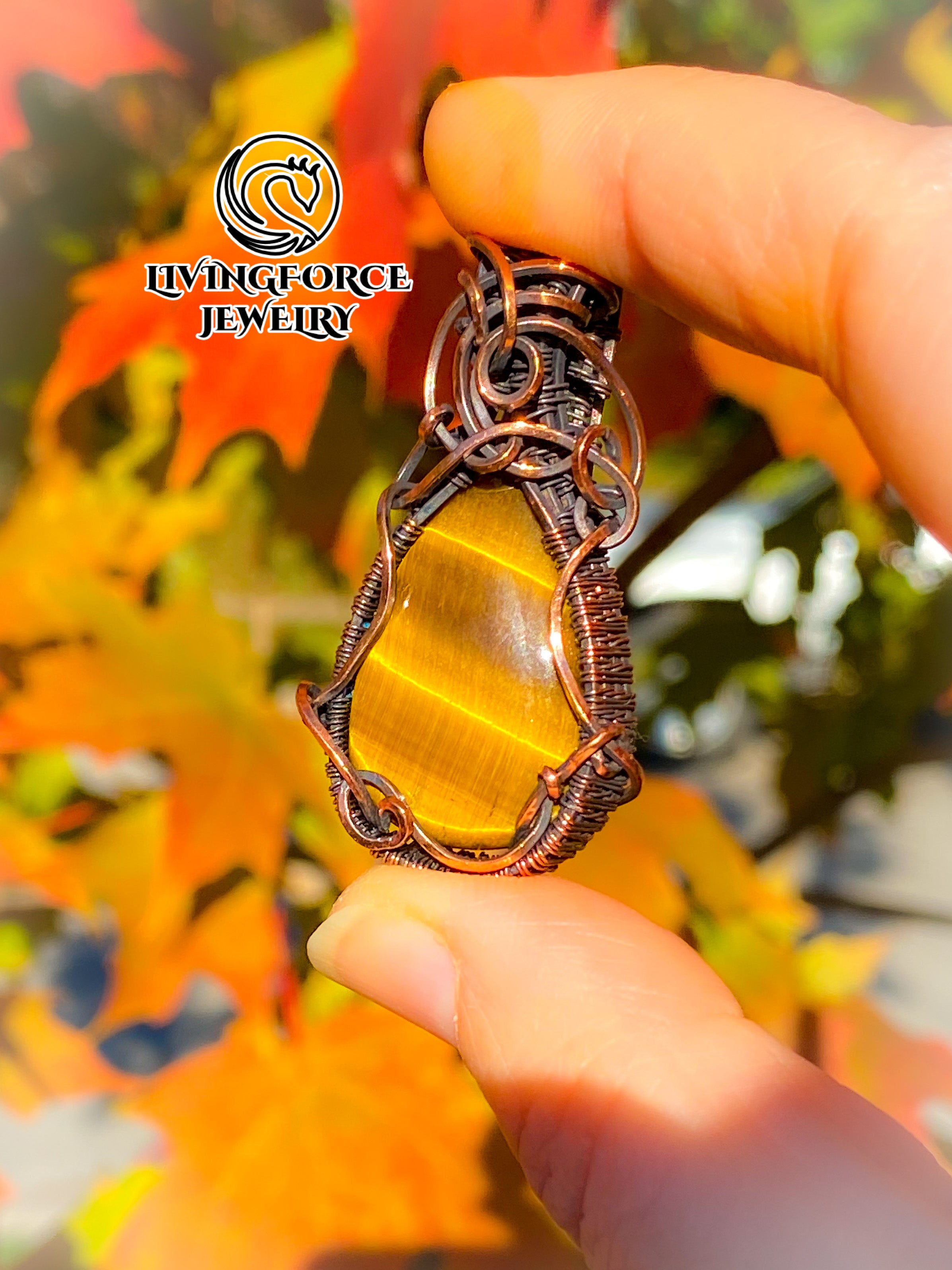 Vesta Talisman, Tiger Eye Pendant