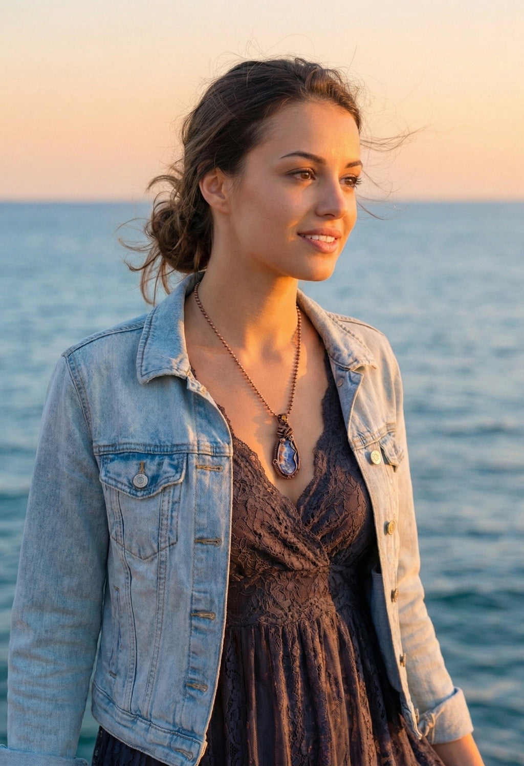 Ocean Talisman, Sodalite Pendant