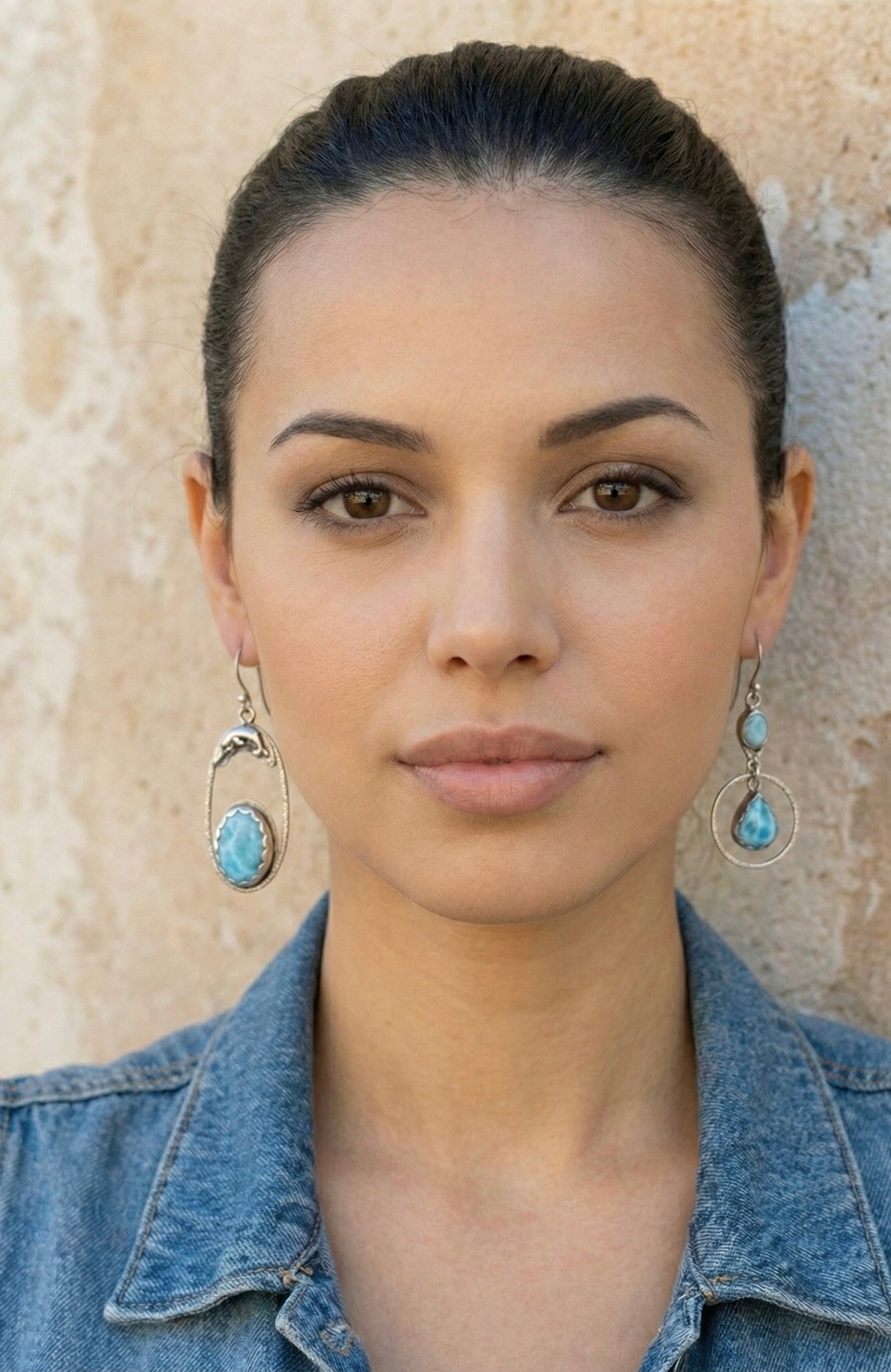 Marisol Talisman, Larimar Earrings