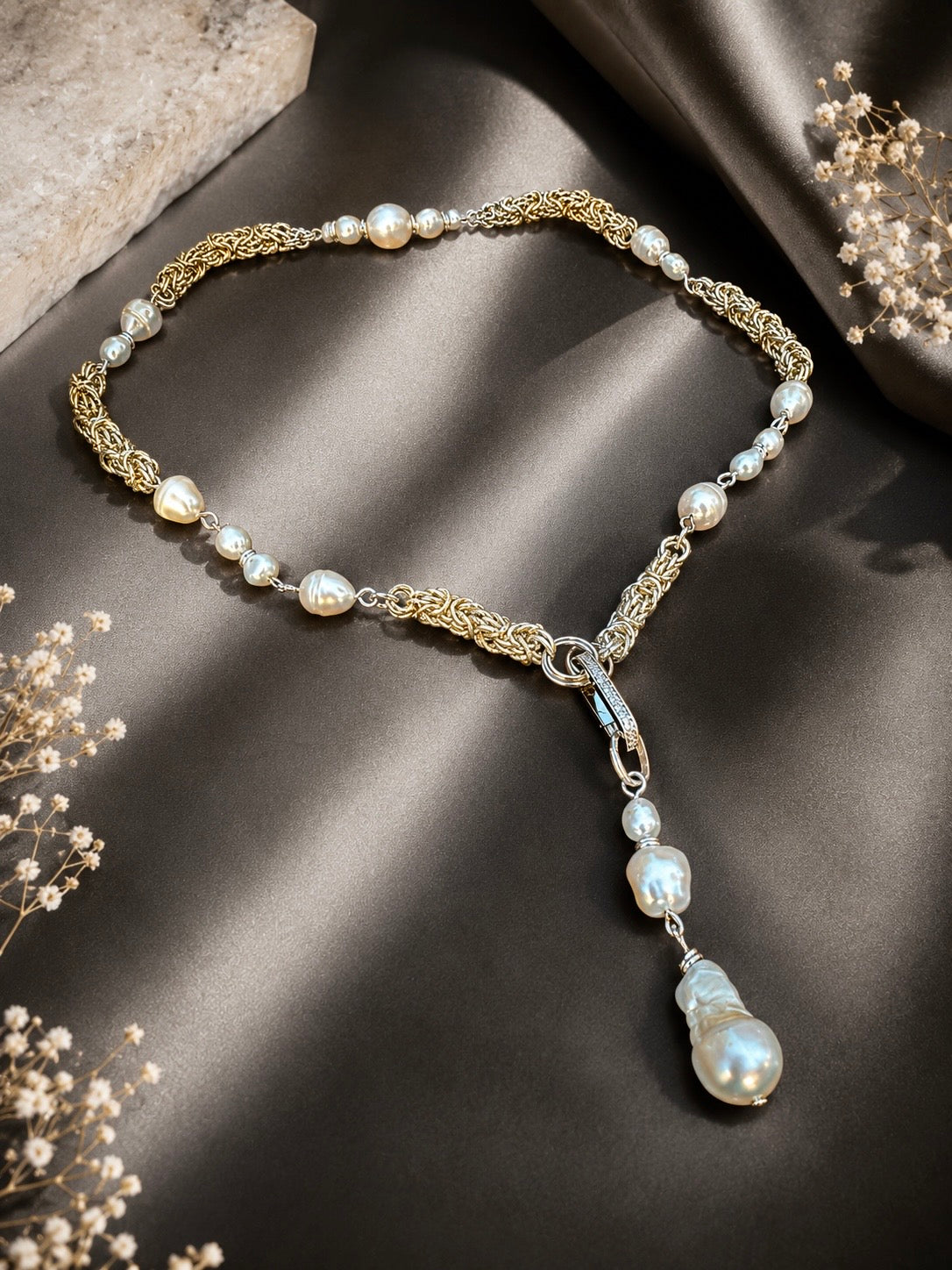 Zoe Convertible Pearl Necklace