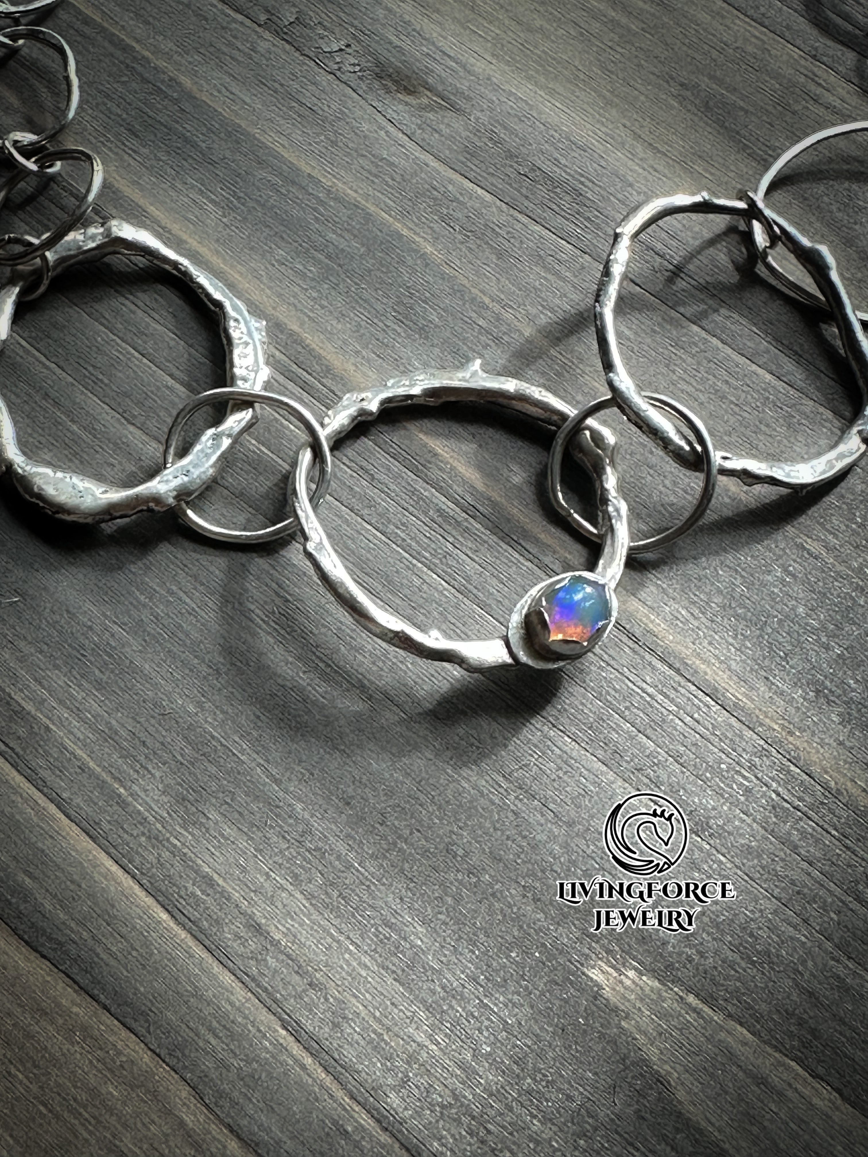 Ember Flow Set — Welo Opal Necklace & Earrings