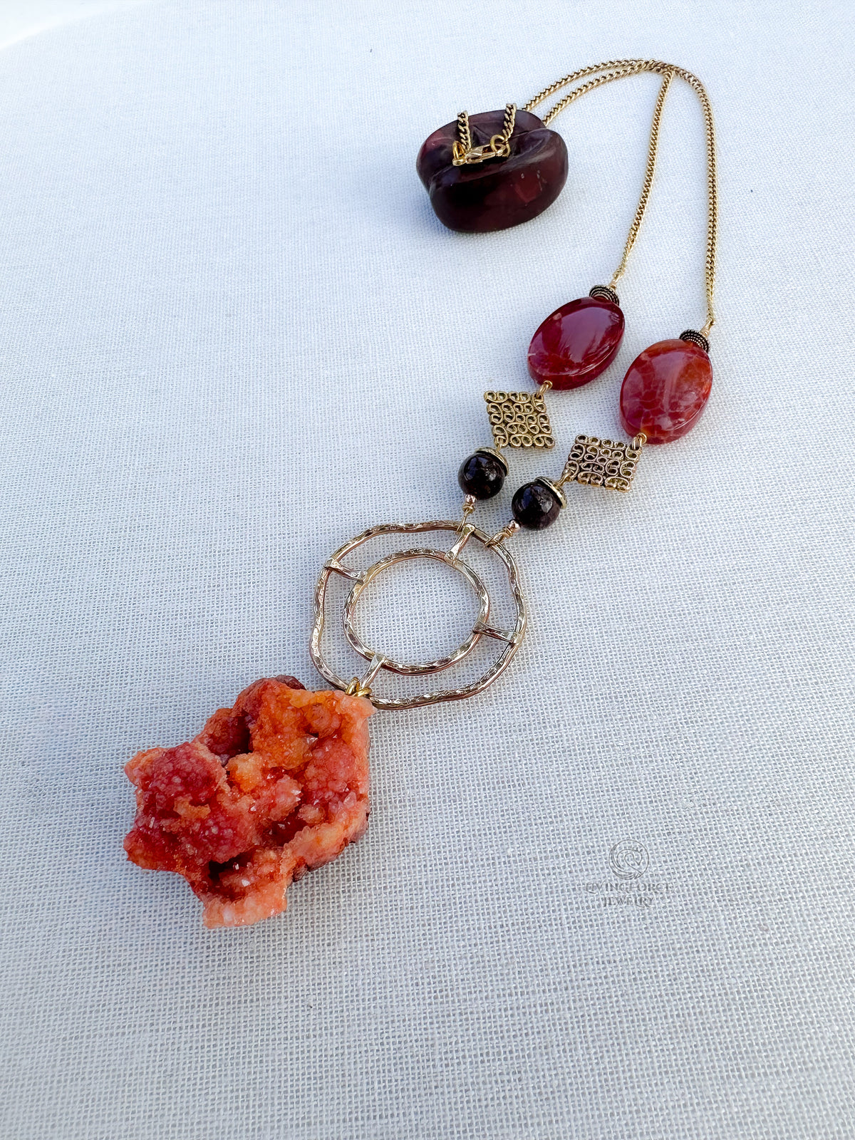 Sunkeeper — One of a Kind Druzy Talisman Necklace