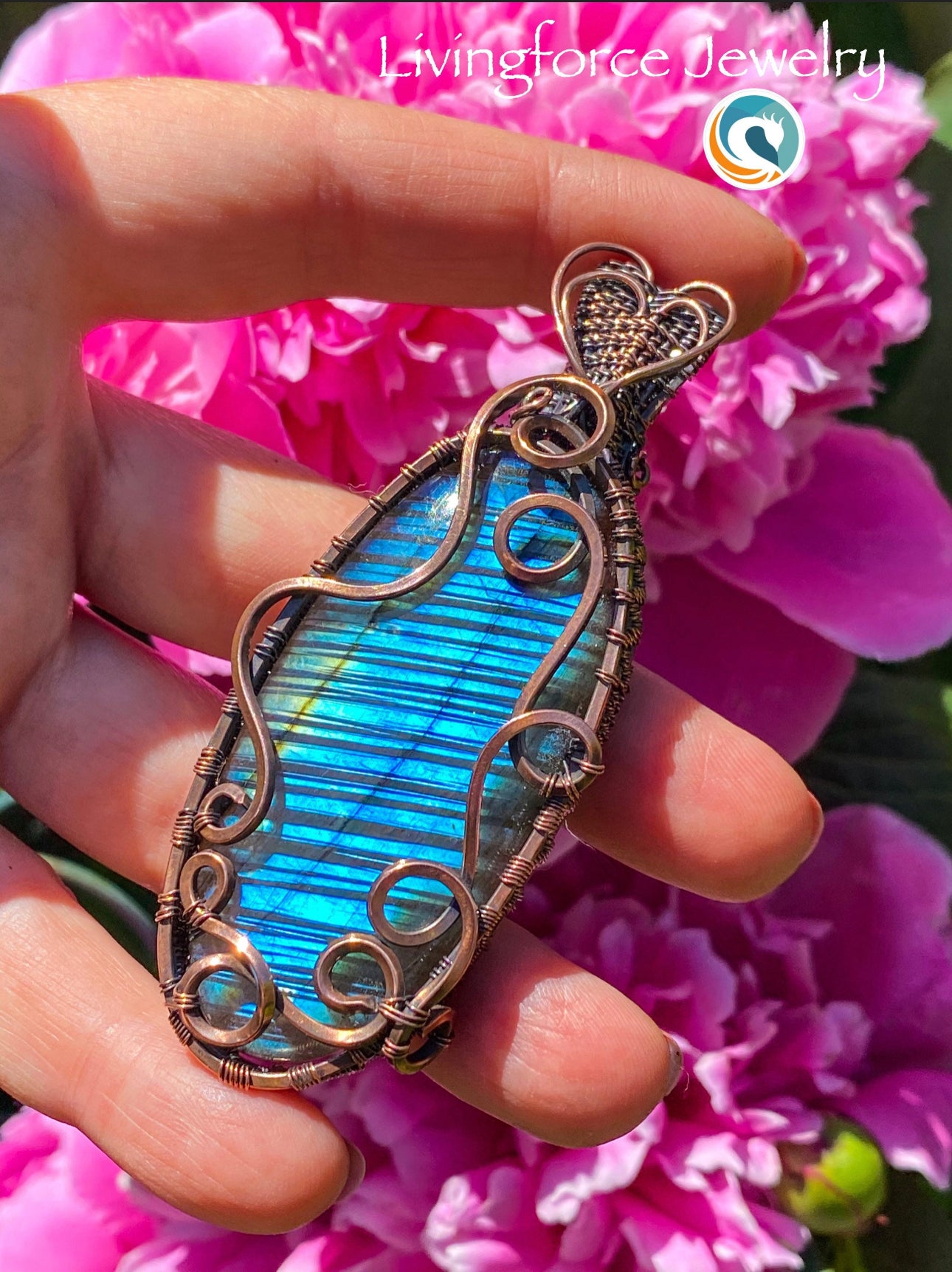 Liakada Talisman, Blue labradorite Pendant