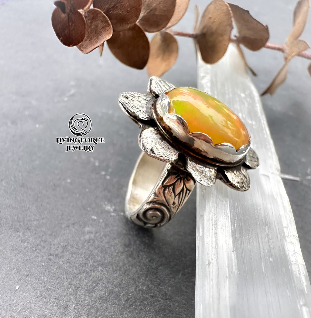 Leta- Bloom of Light Statement ring