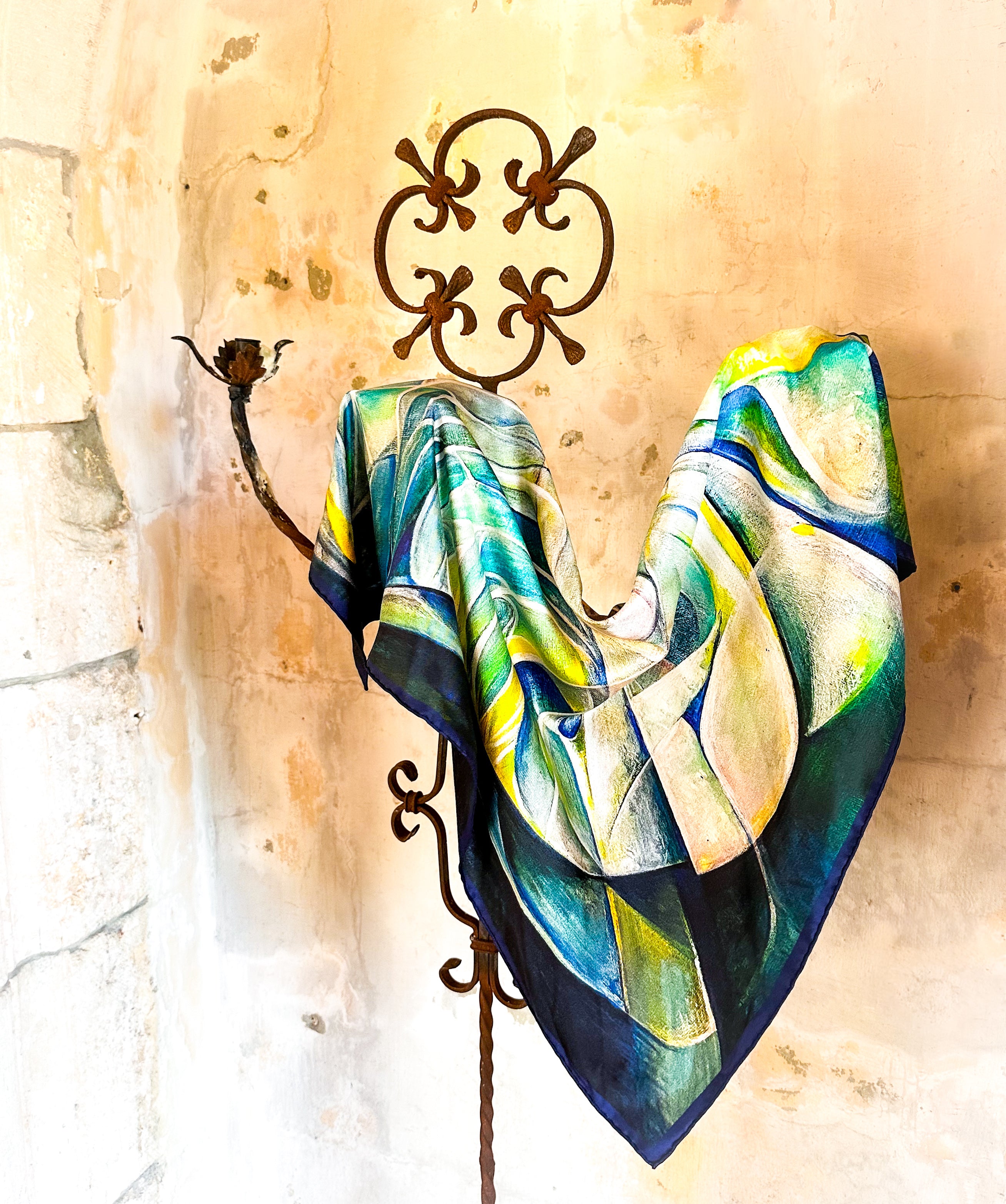 The Butterfly — Limited Edition Silk Twill Scarf | Wearable Art